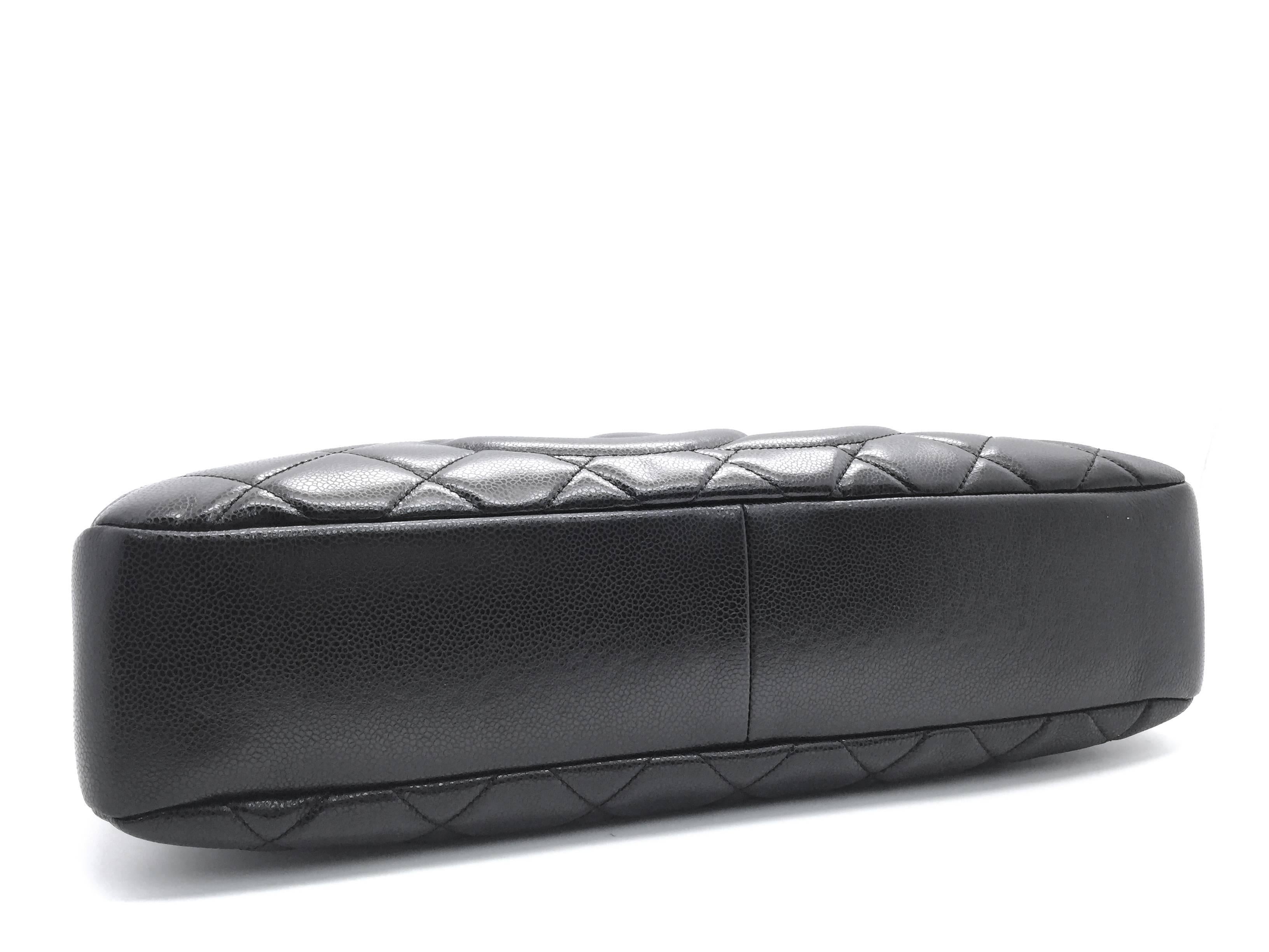 Chanel Black Quilted Calfskin Leather Chain Shoulder Bag 2