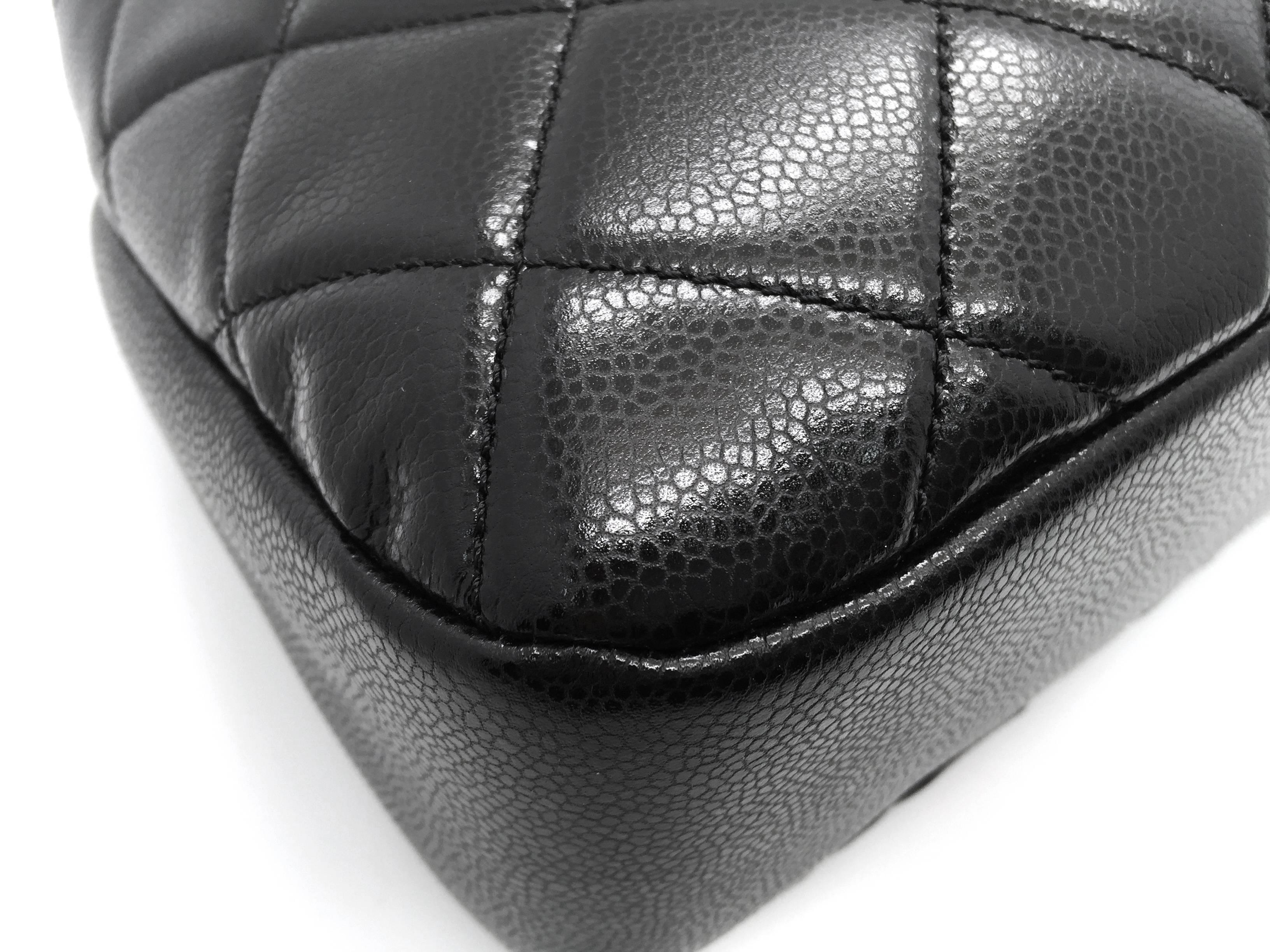 Chanel Black Quilted Calfskin Leather Chain Shoulder Bag 5