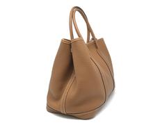 Hermes Garden Party TPM Gold Brown Negonda Leather Tote Bag