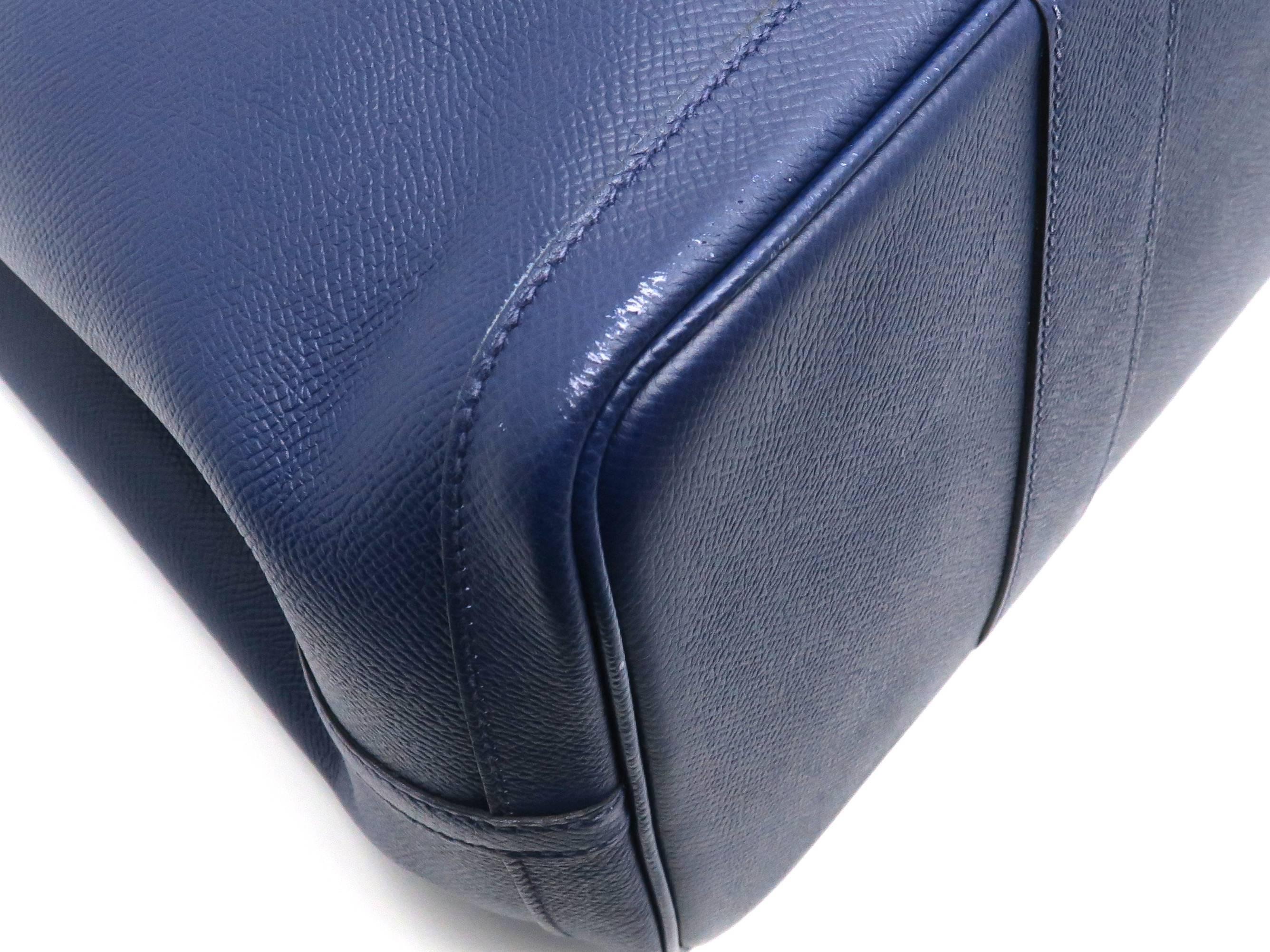 Hermes Garden party PM Bleu Saphir Blue Epsom Leather Tote Bag For Sale 1