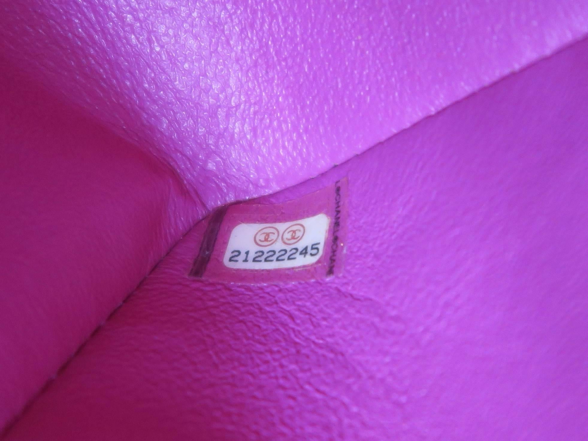 Chanel Chevron Double Flap Pink Lambskin Leather Chain Shoulder Bag 4