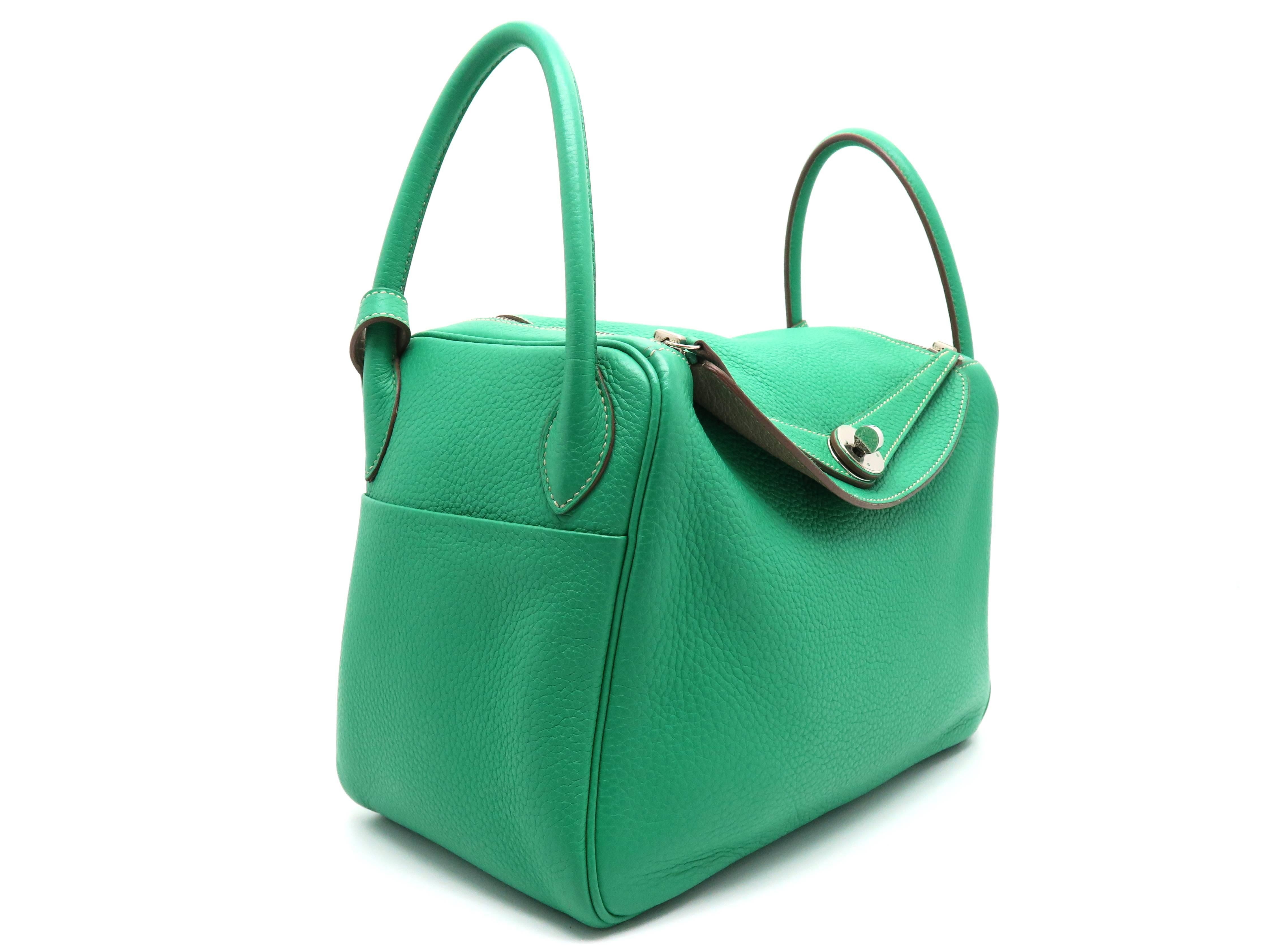 Color: Green / Menthe (designer color) 

Material: Clemence Leather

Condition: Rank S 
Overall: Almost New
Surface: Good
Corners: Good
Edges: Good
Handles/Straps: Good
Hardware: Good

Dimension: W30 × H21 × D15cm（W11.8" × H8.2" ×