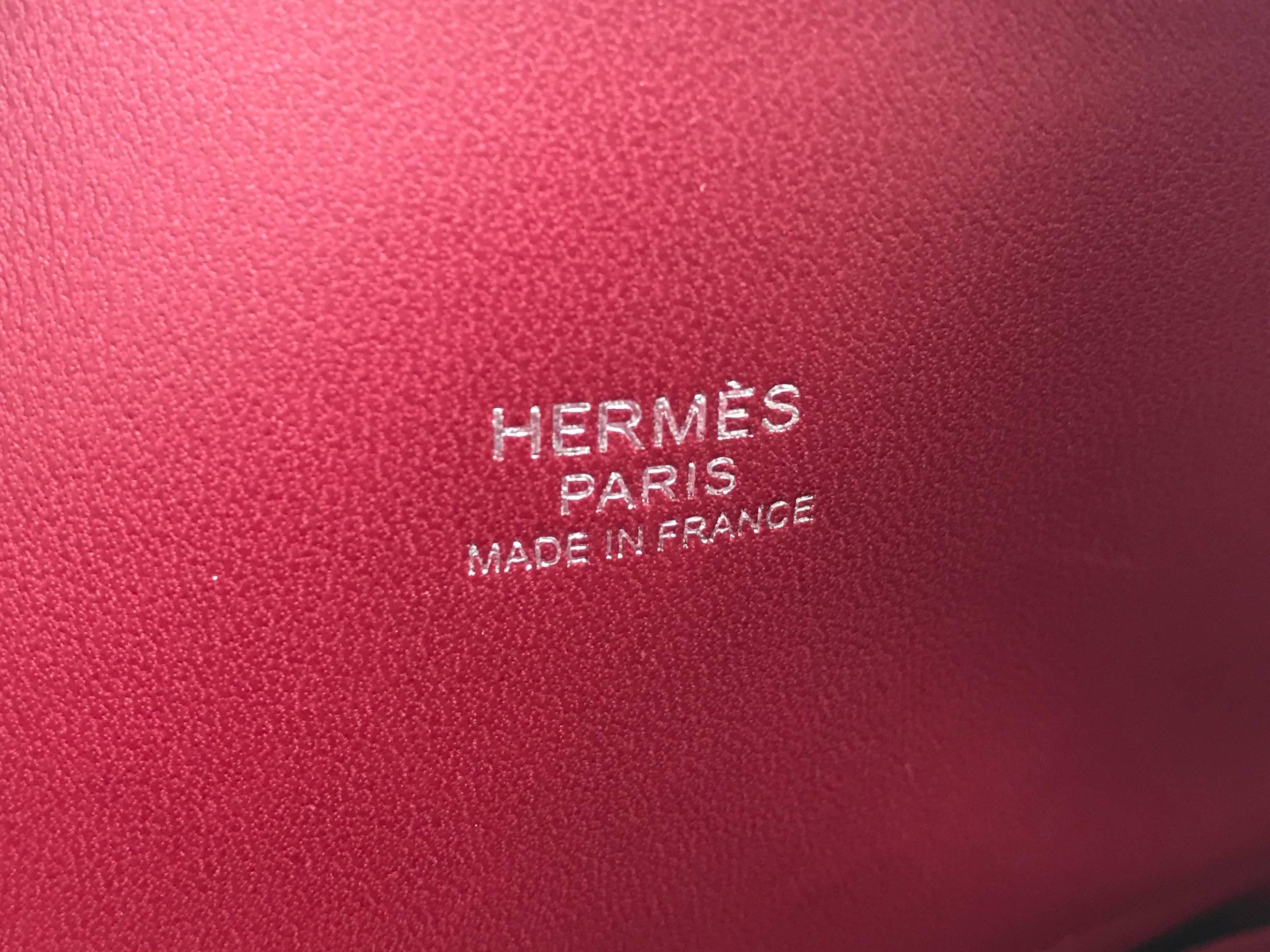 Hermes Bolide 27 Rouge Grenade Red Veau Epsom Leather Top Handle Bag 2