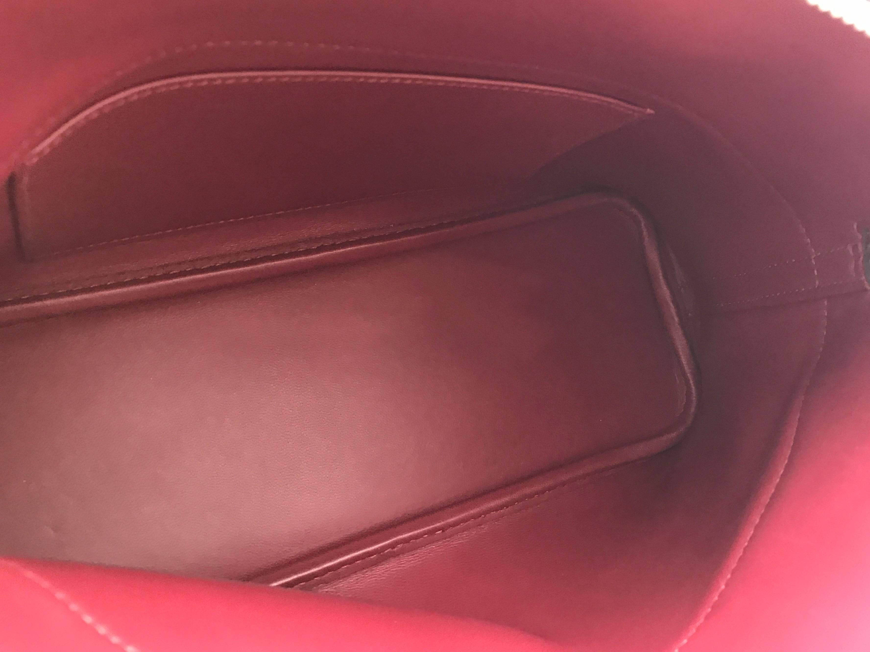 Hermes Bolide 27 Rouge Grenade Red Veau Epsom Leather Top Handle Bag 3