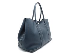 Hermes Garden Party PM Bleu De Presse Blau Togo Leder Tote Tasche