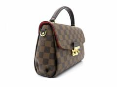 Louis Vuitton Croisette Brown Damier Ebene Canvas Top Handle Bag