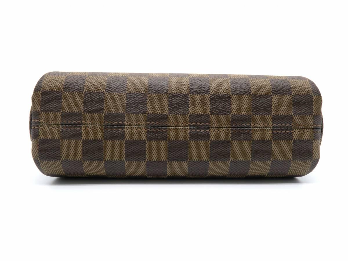 Louis Vuitton Croisette Brown Damier Ebene Canvas Top Handle Bag In New Condition For Sale In Kowloon, HK