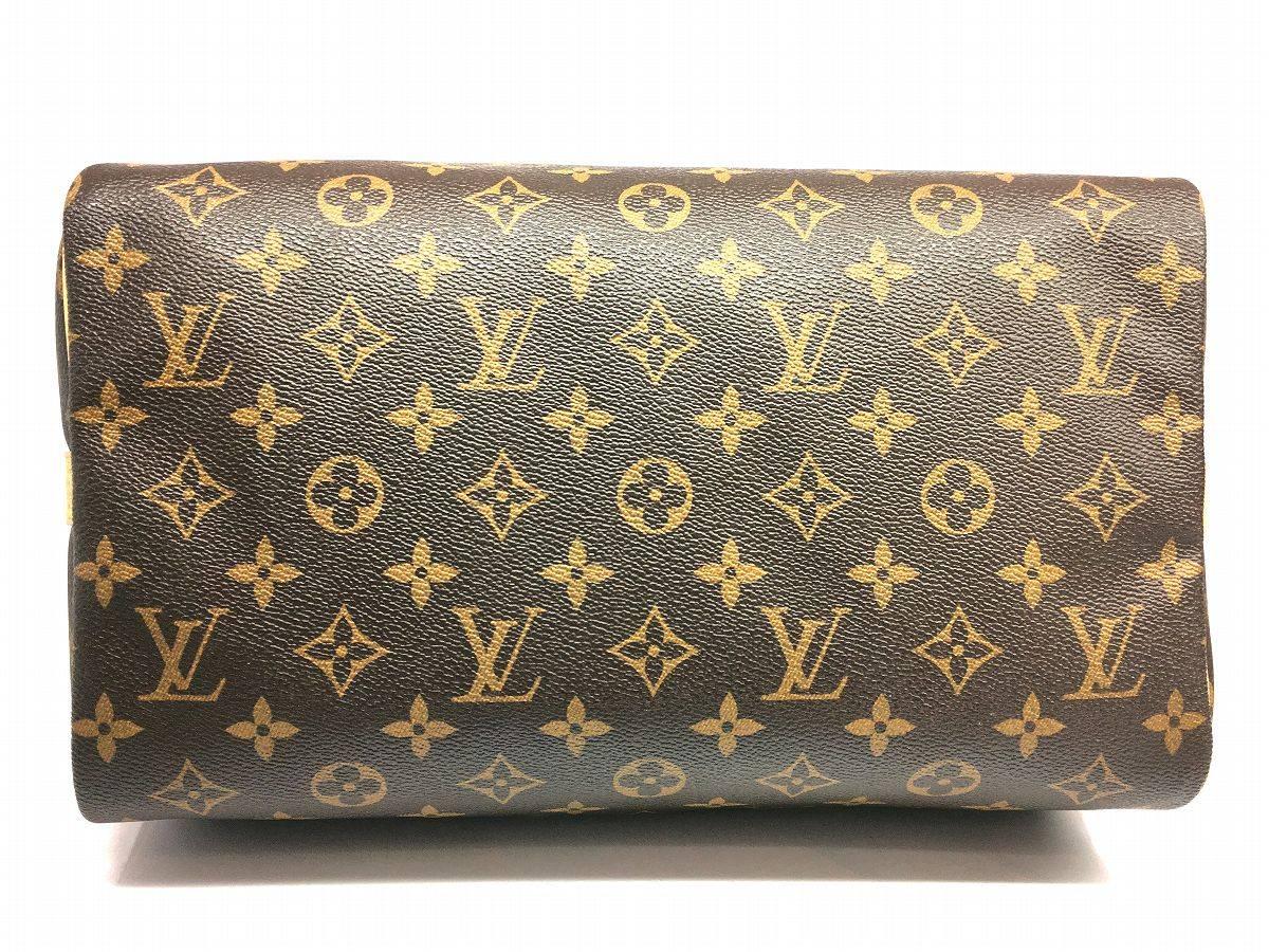 Women's Louis Vuitton Speedy 30 Brown Monogram Canvas Top Handle Bag
