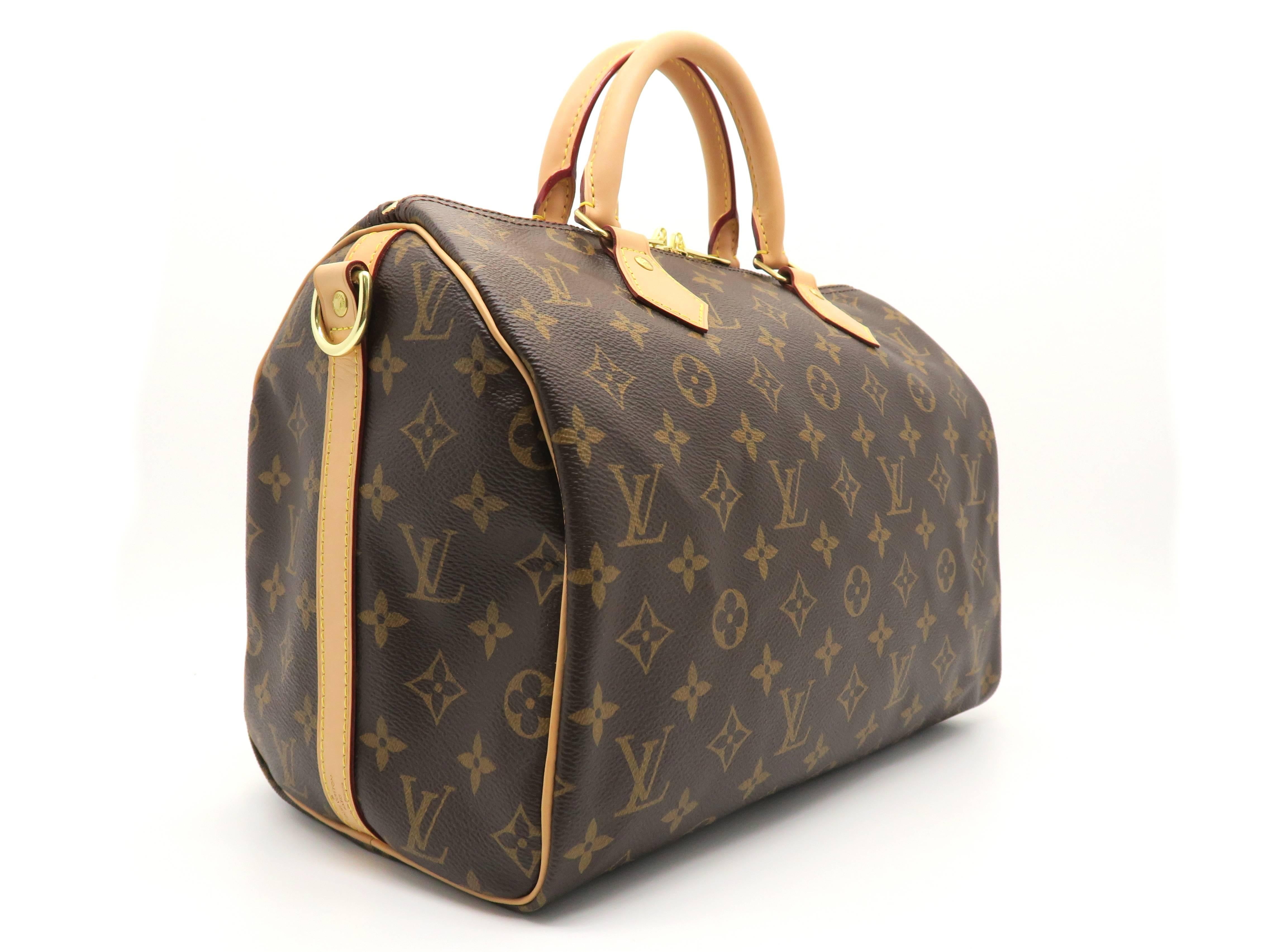 Color: Monogram Brown

Material: Monogram Canvas 

Condition: Rank S 
Overall: Almost New
Surface: Good
Corners: Good
Edges: Good
Handles/Straps: Good
Hardware: Good

Dimension: W32 × H21 × D18cm（W12.5" × H8.2" × D7.0"）
Handle: