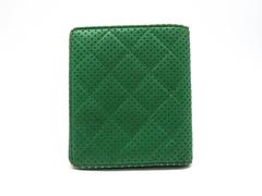 Chanel Green Calfskin Leather Bifold Wallet