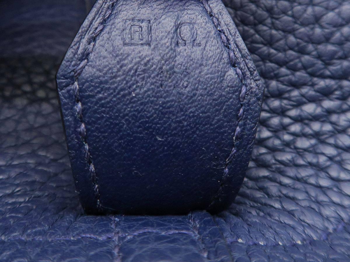 Hermes Bolide 31 Bleu Saphir Blue Clemence Leather Top Handle Bag 6