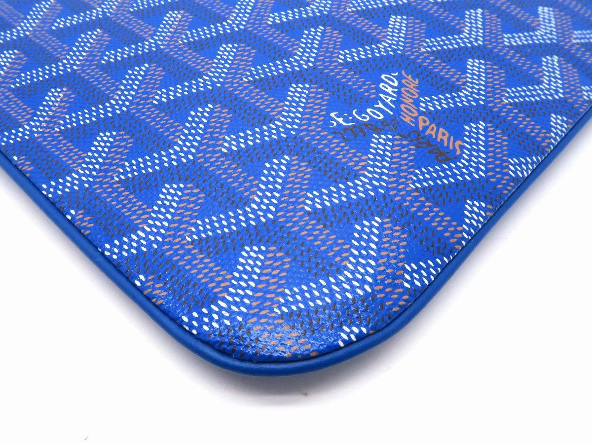 blue goyard clutch