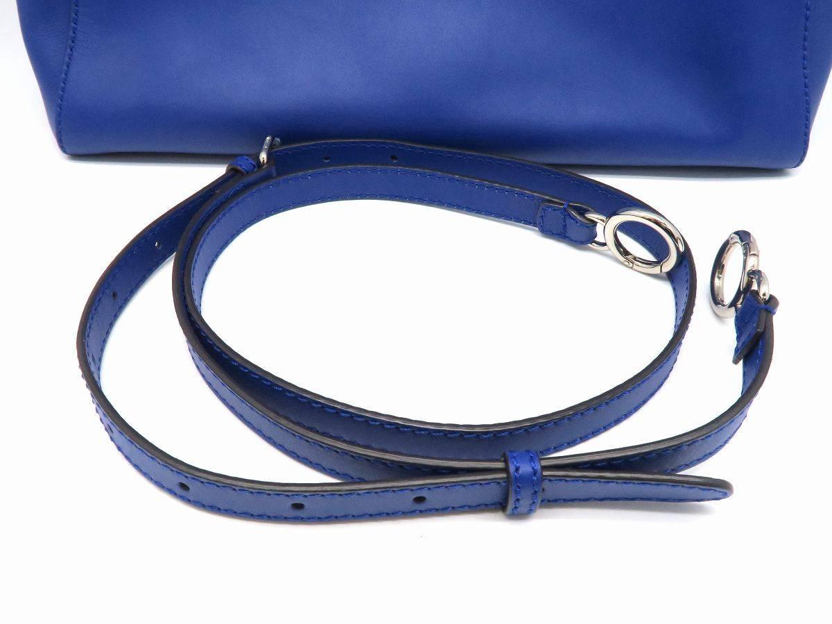 Women's Fendi Peekaboo Monster Blue Lambskin Leather and Snake Skin Top Handle Bag For Sale