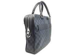 Louis Vuitton Black/ Blue Damier Graphite Business Briefcase