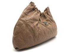 Chanel Brown Quilting Calfskin Leather Chain Shoulder Bag