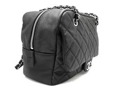 Chanel Black Quilting Caviar Leather Chain Shoulder Bag