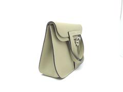 Hermes Mini Halzan Olive Green / Sauge Evercolor Leather Shoulder Tote Bag