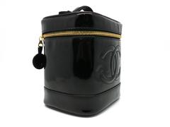 Chanel Patent Leather Handbag Black