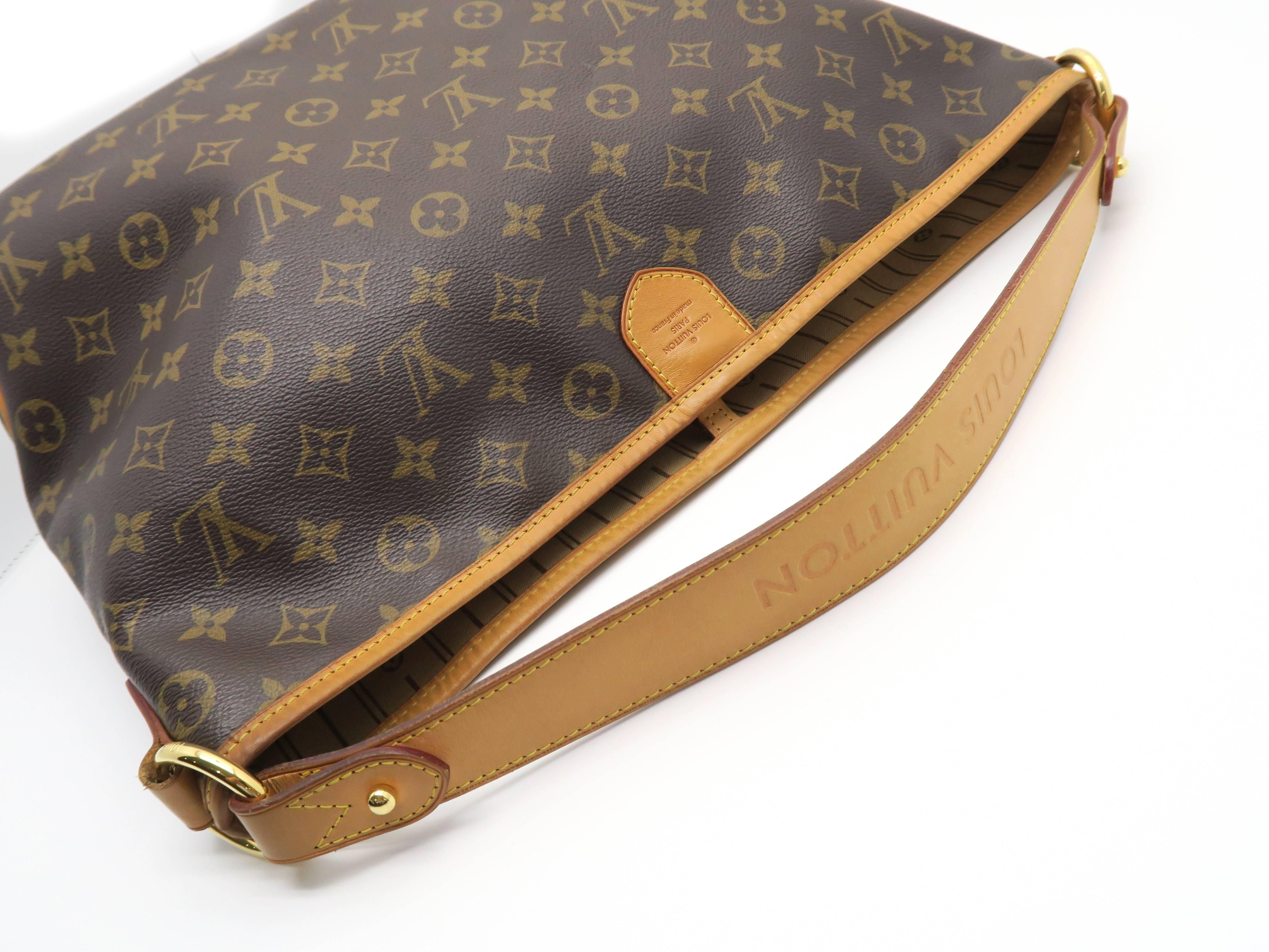 Louis Vuitton Delightful PM Brown Monogram Canvas Shoulder Bag 2
