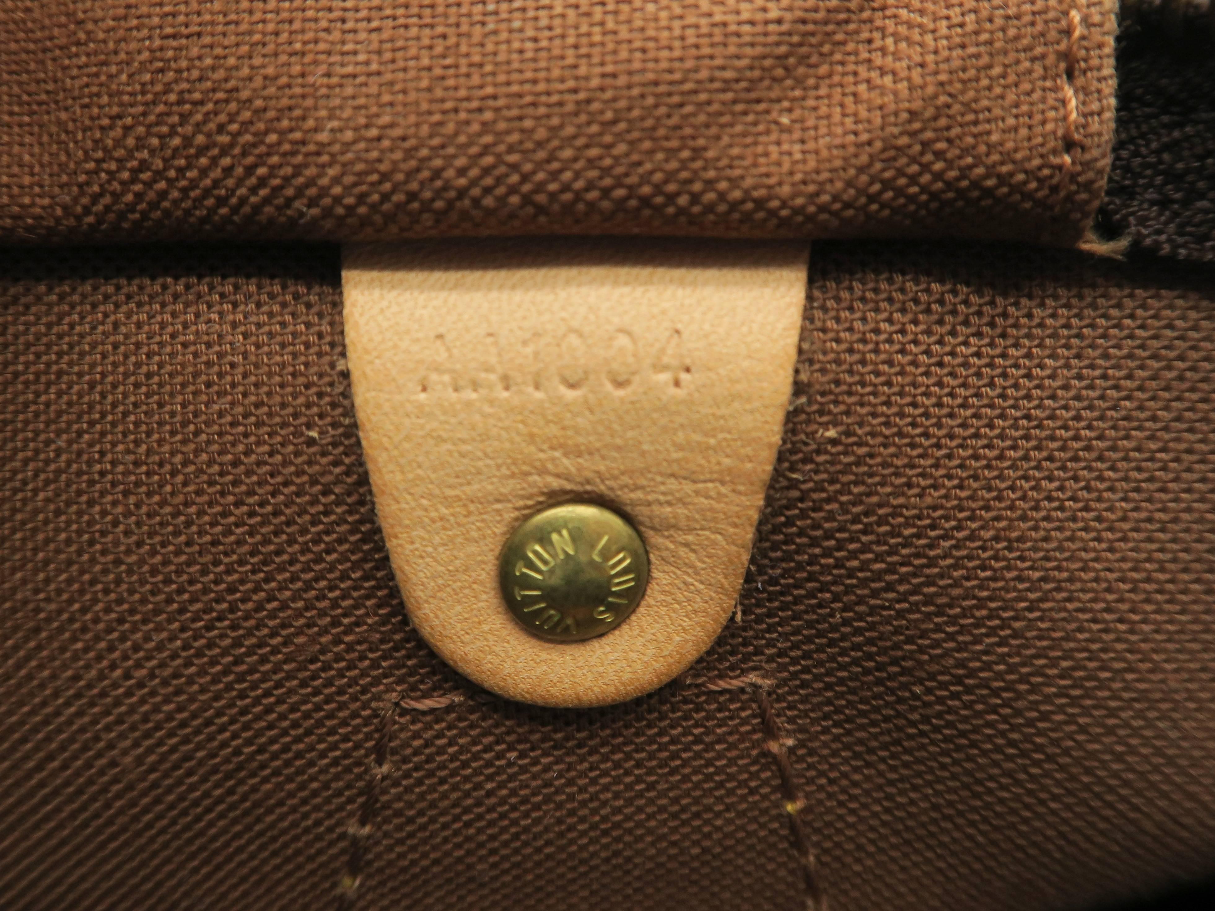 Louis Vuitton Speedy 30 Brown Monogram Canvas Handbag 6