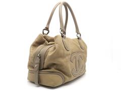 Chanel Brown Calfskin Leather Tote Bag