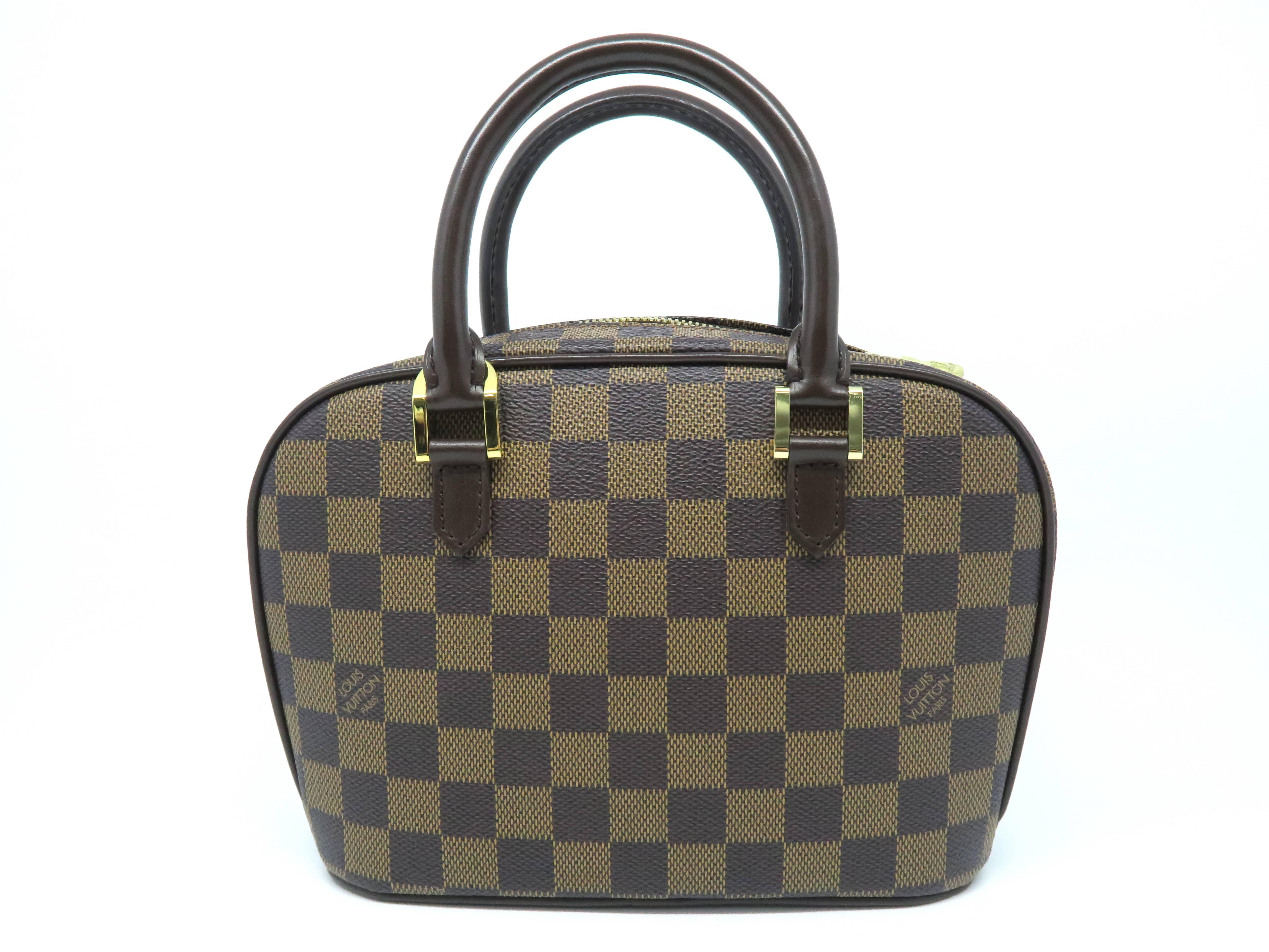 Gray Louis Vuitton Sarria Mini Brown Damier Canvas Handbag For Sale