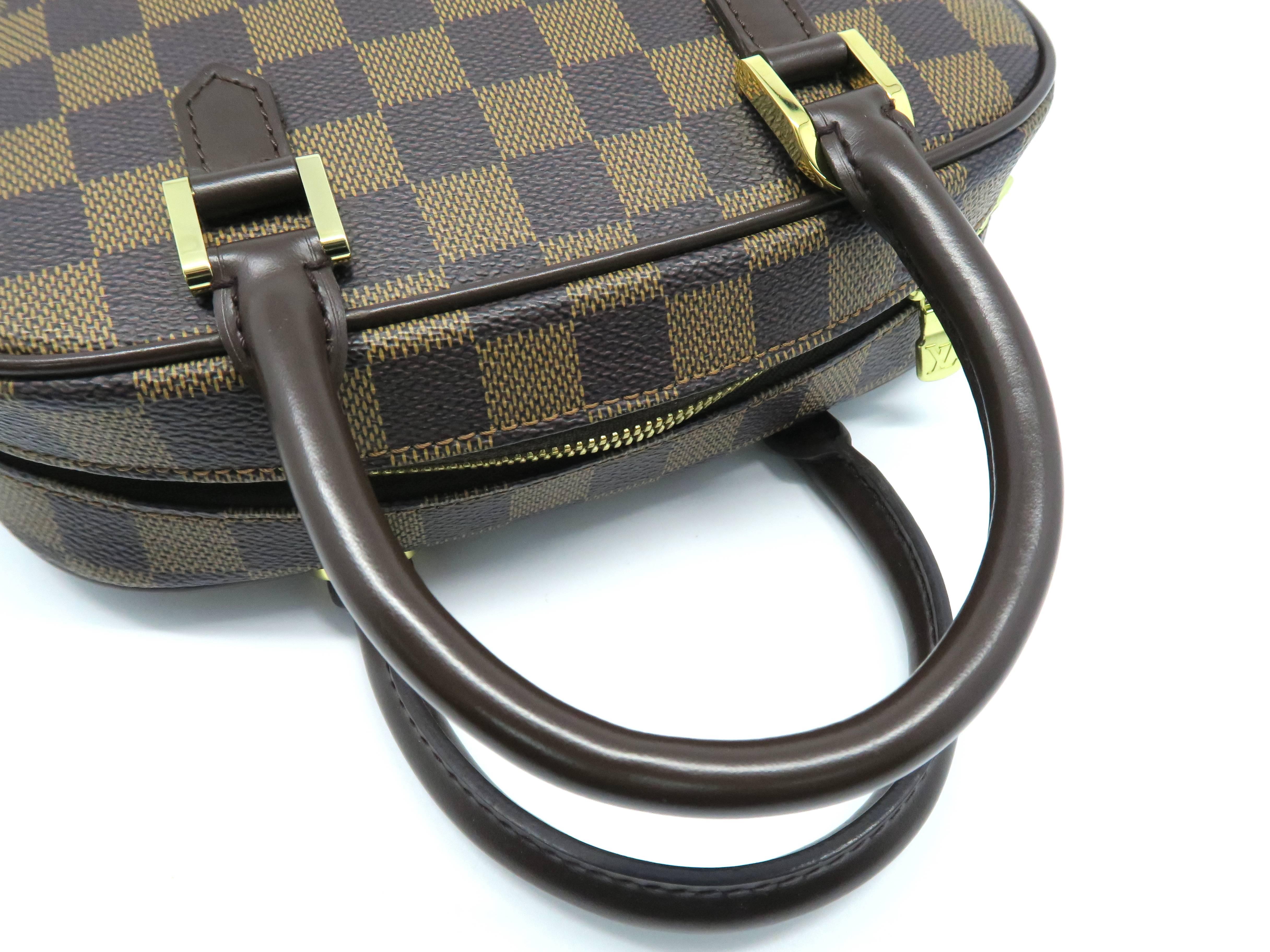 Louis Vuitton Sarria Mini Brown Damier Canvas Handbag For Sale 5