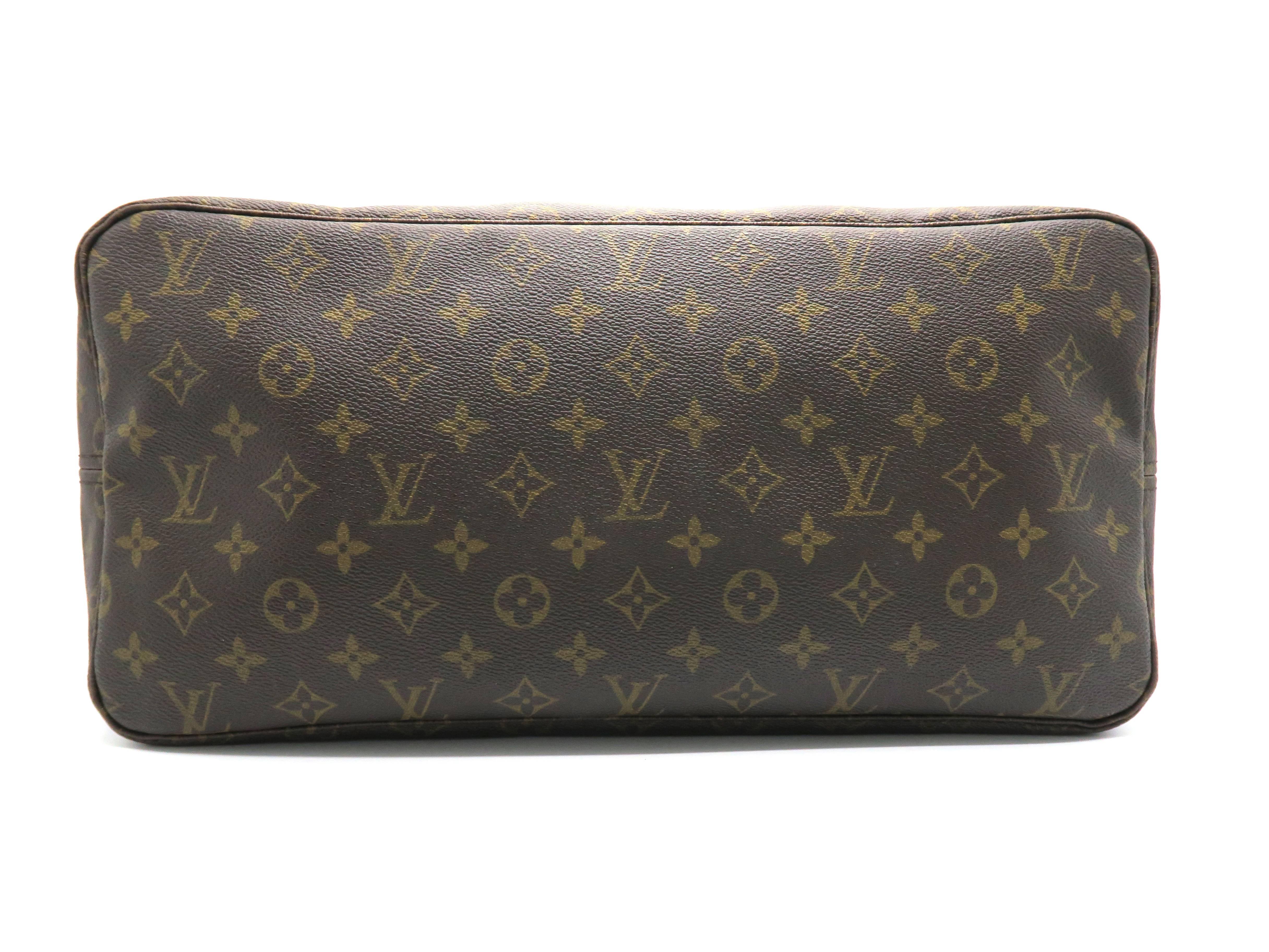 Louis Vuitton Neverfull GM Brown Monogram Canvas Tote Bag In Excellent Condition In Kowloon, HK