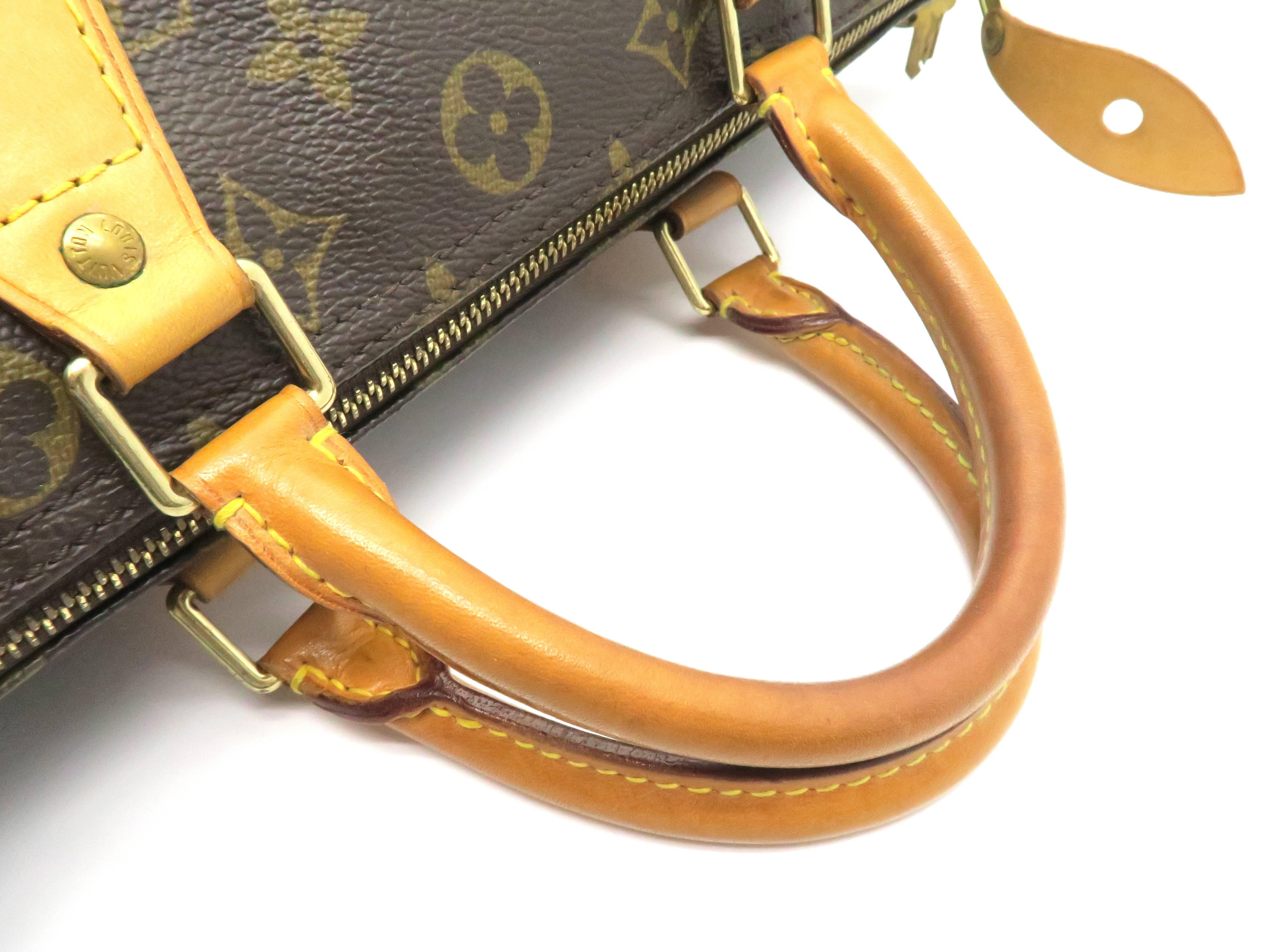 Louis Vuitton Speedy 30 Brown Monogram Handbag For Sale 3