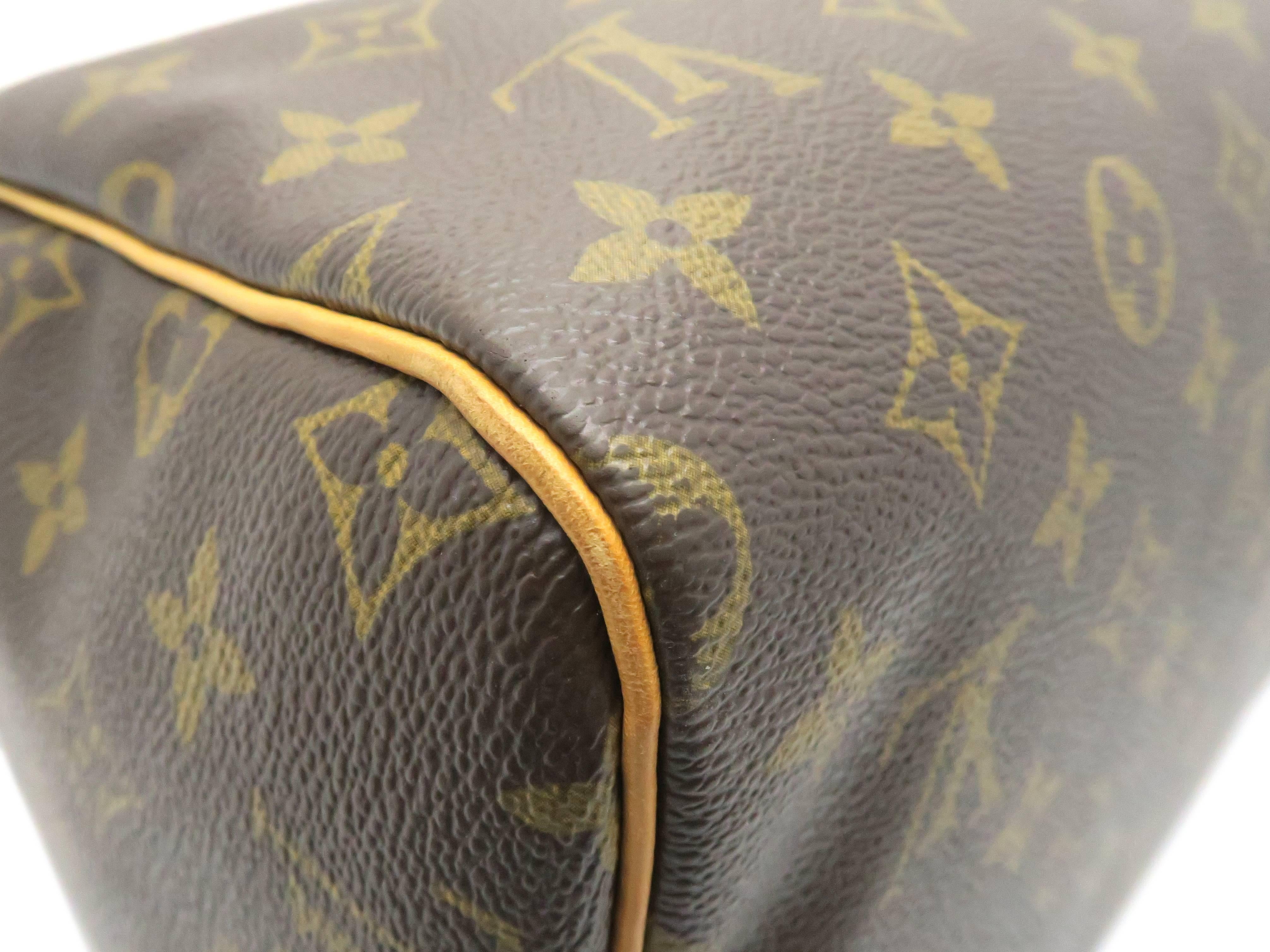 Women's or Men's Louis Vuitton Speedy 30 Brown Monogram Handbag For Sale