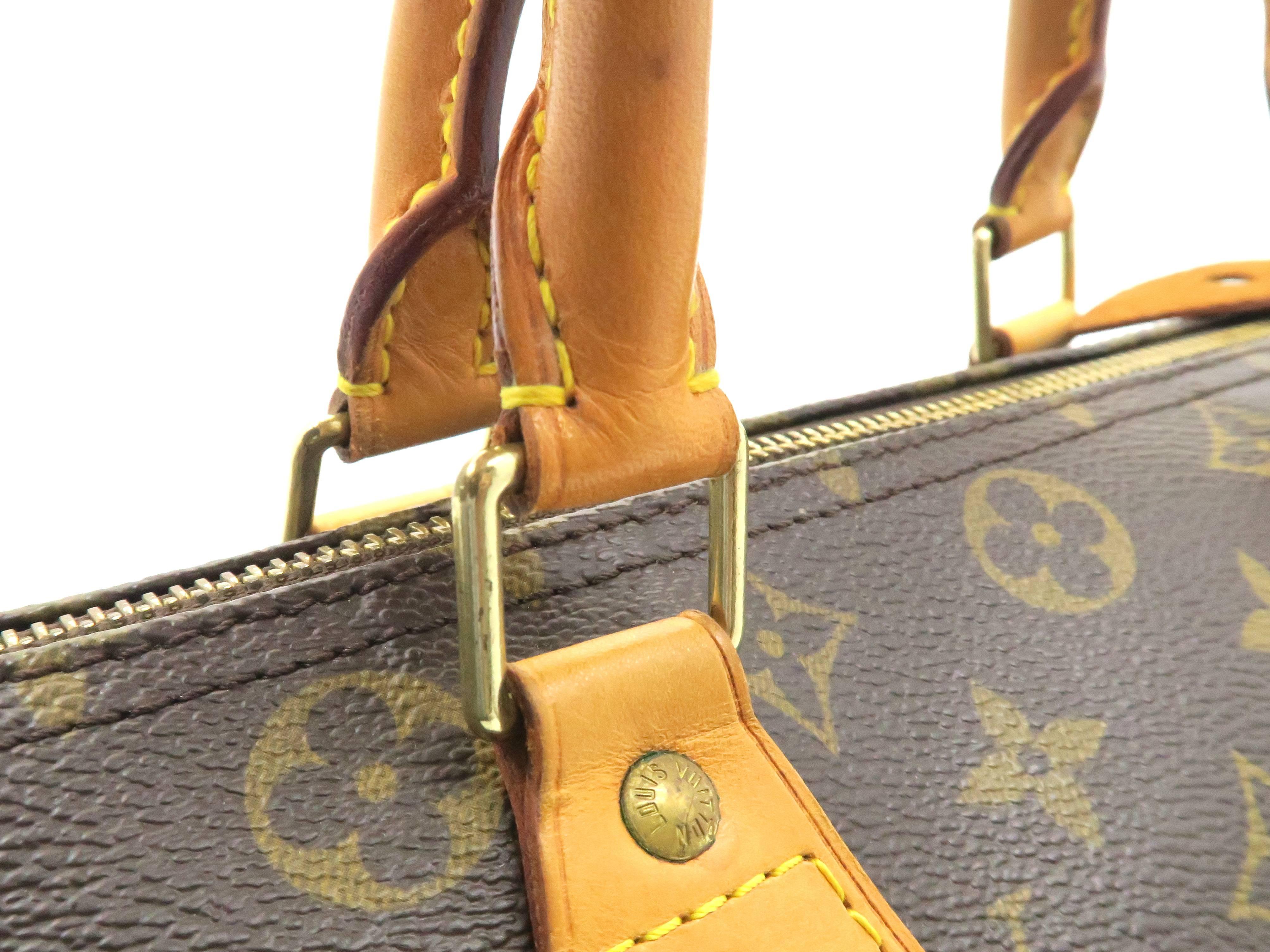 Louis Vuitton Speedy 30 Brown Monogram Handbag For Sale 4
