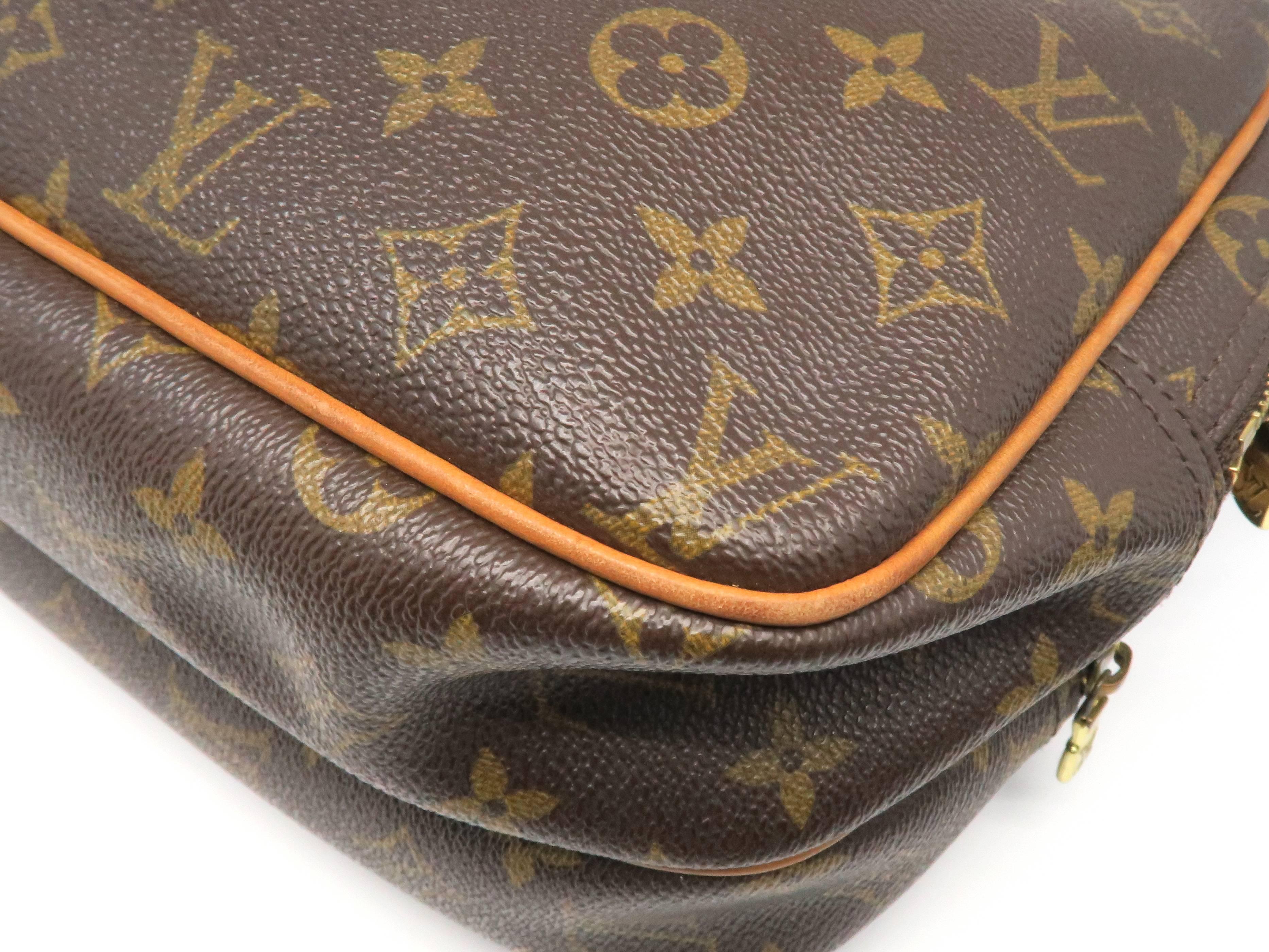 Louis Vuitton Reporter Brown Monogram Canvas Shoulder Bag 1