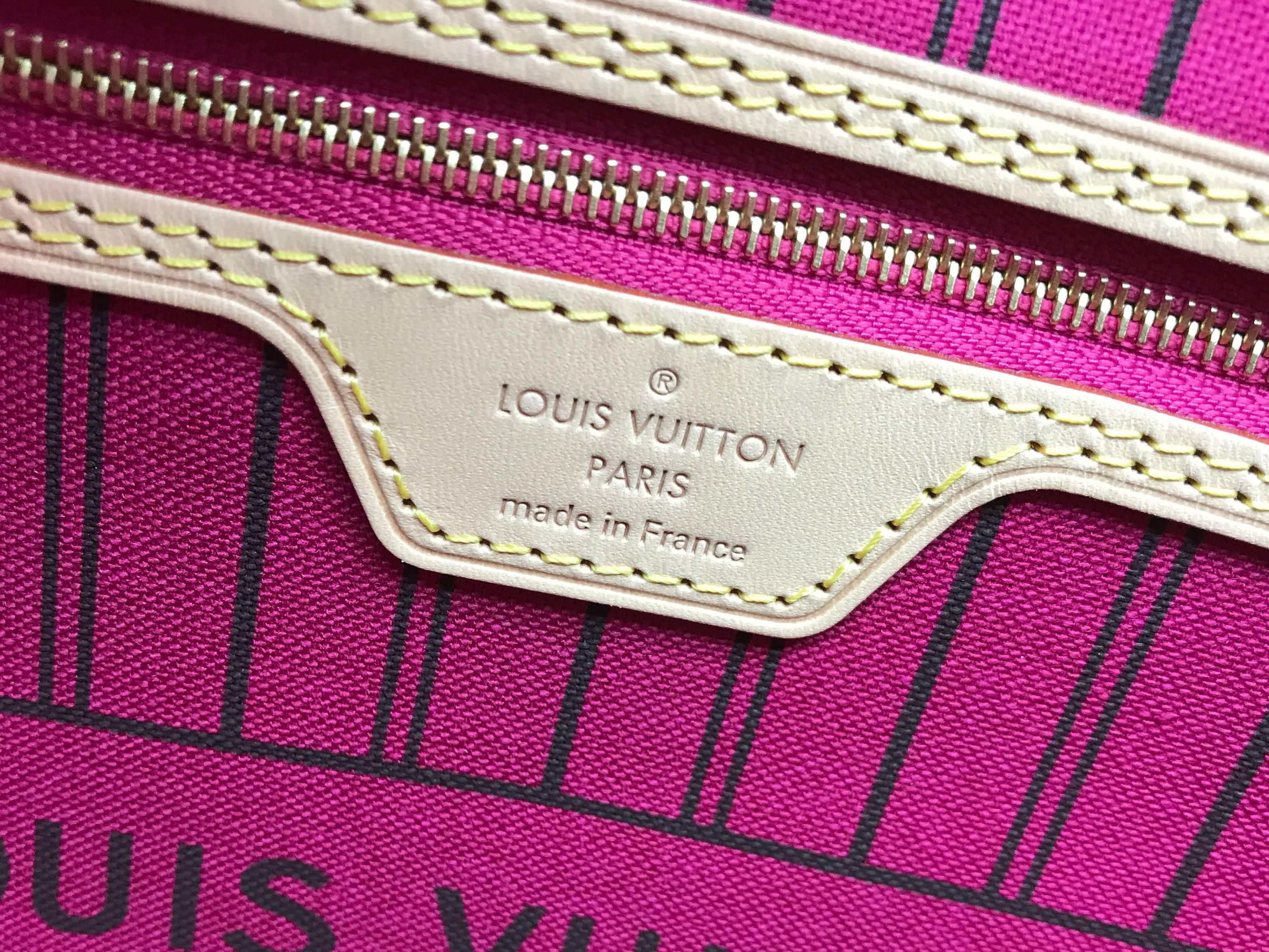 Louis Vuitton Neverfull MM Brown Monogram Canvas Shoulder Bag 5