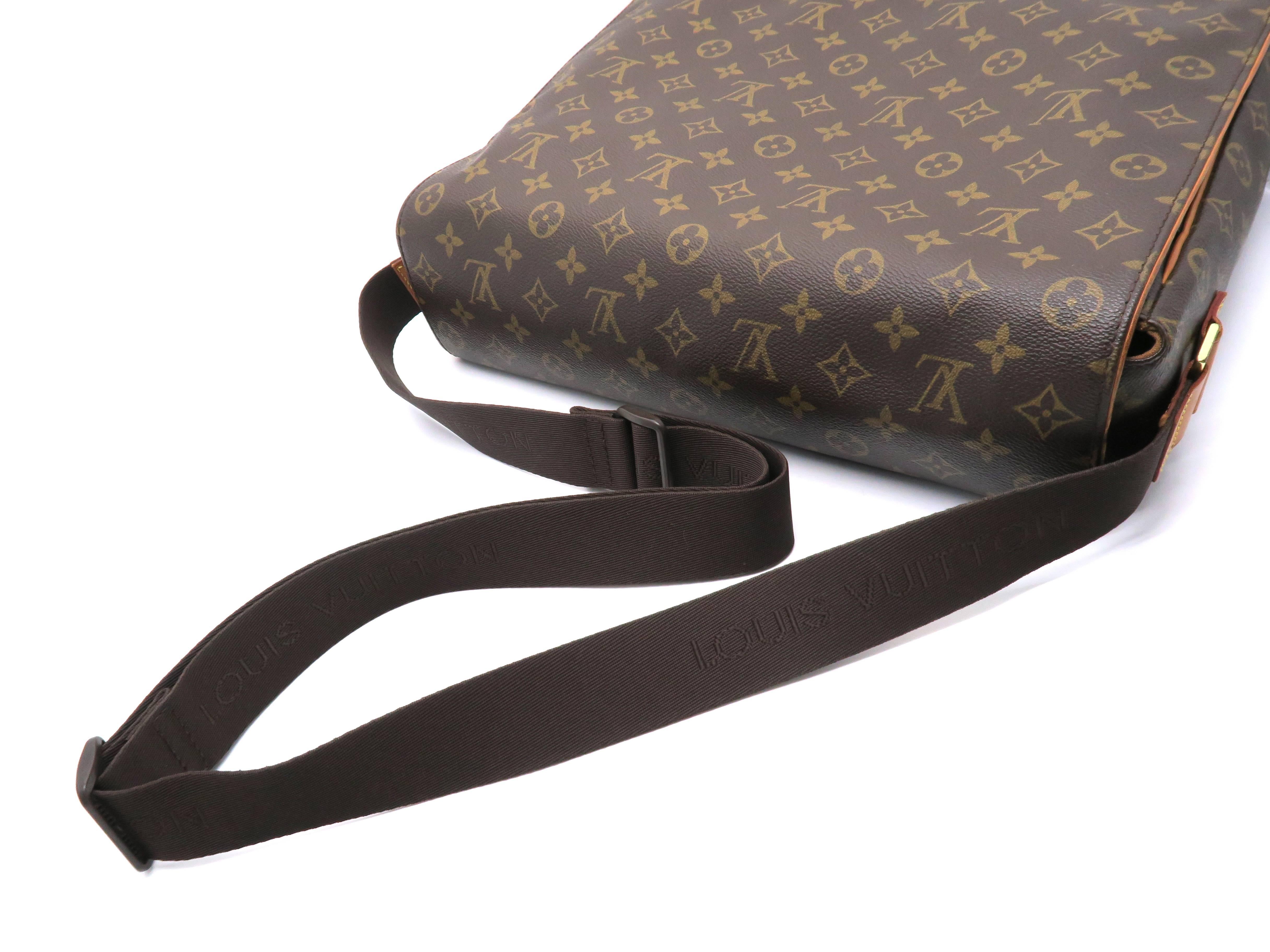 Louis Vuitton Abbeses Brown Monogram Canvas Shoulder Bag 2