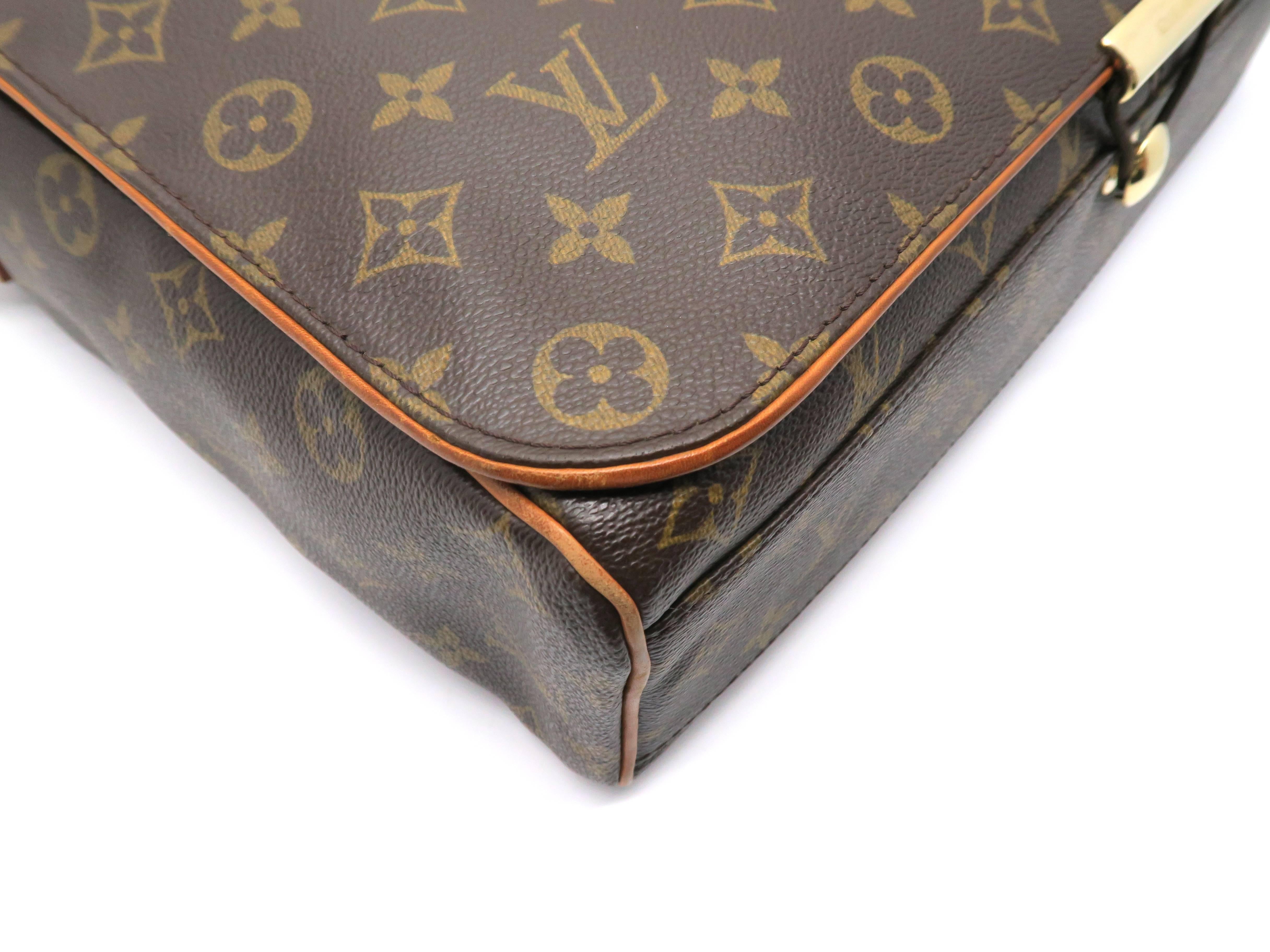 Women's or Men's Louis Vuitton Abbeses Brown Monogram Canvas Shoulder Bag