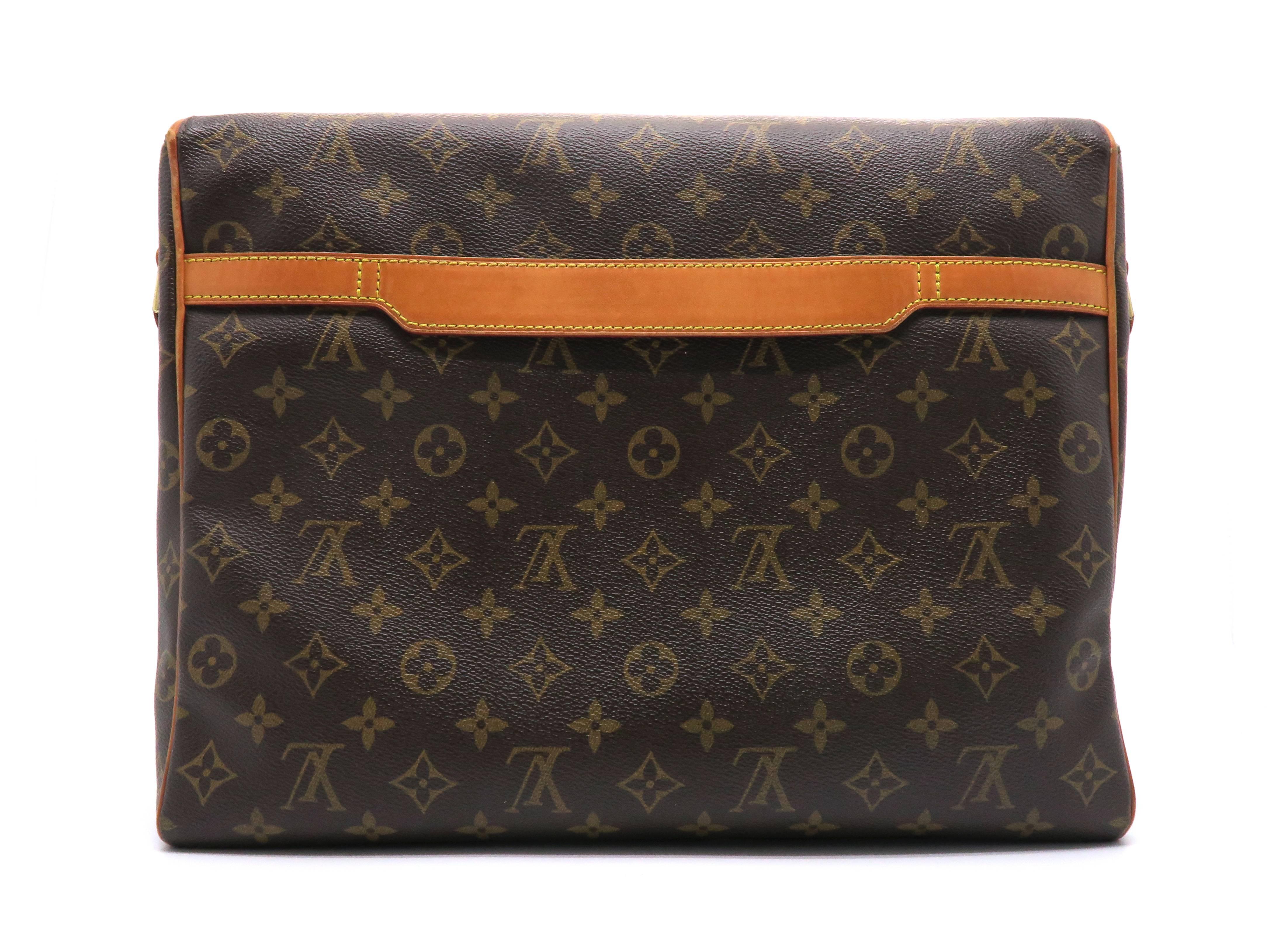 Black Louis Vuitton Abbeses Brown Monogram Canvas Shoulder Bag