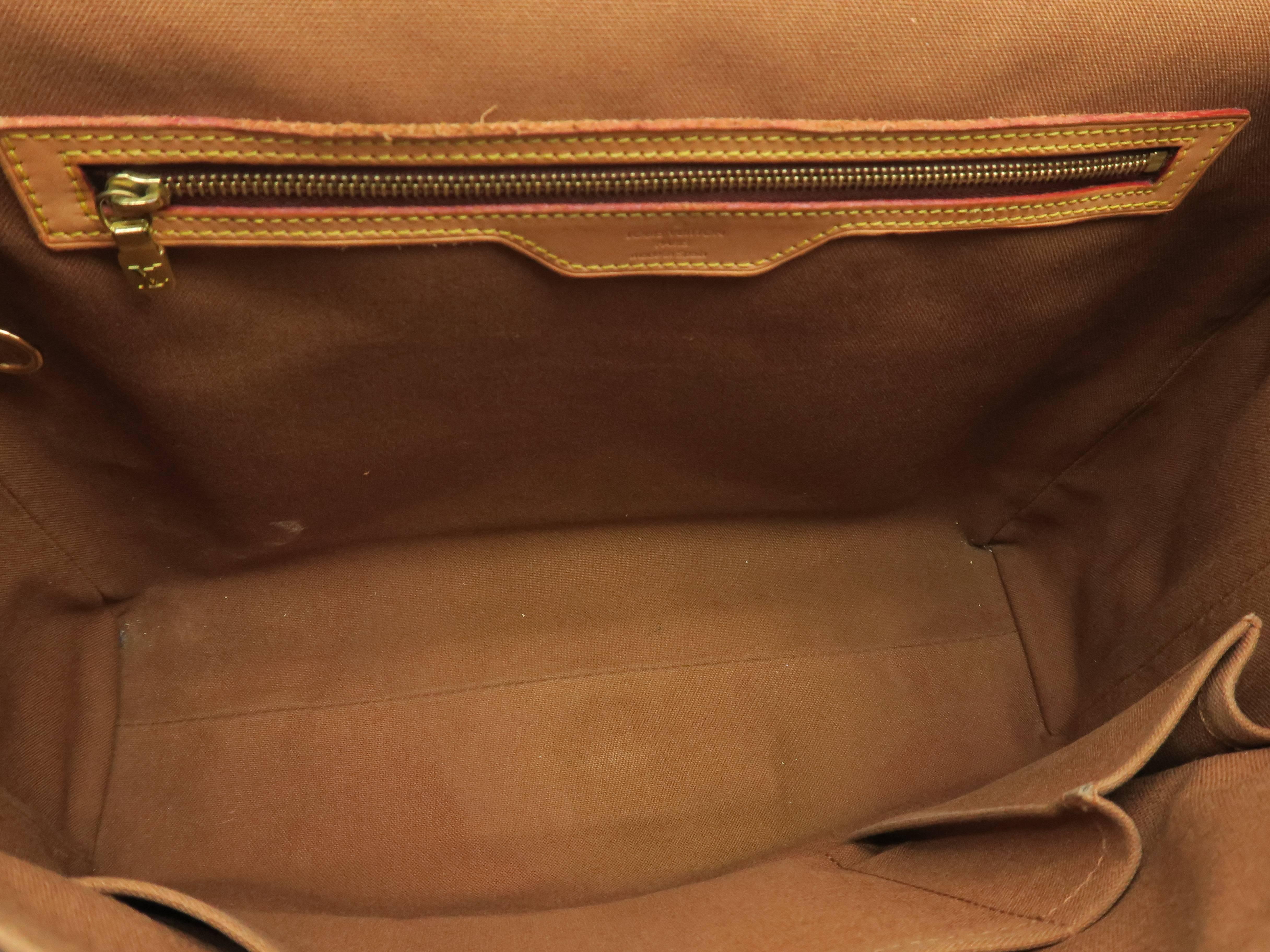Louis Vuitton Abbeses Brown Monogram Canvas Shoulder Bag 1