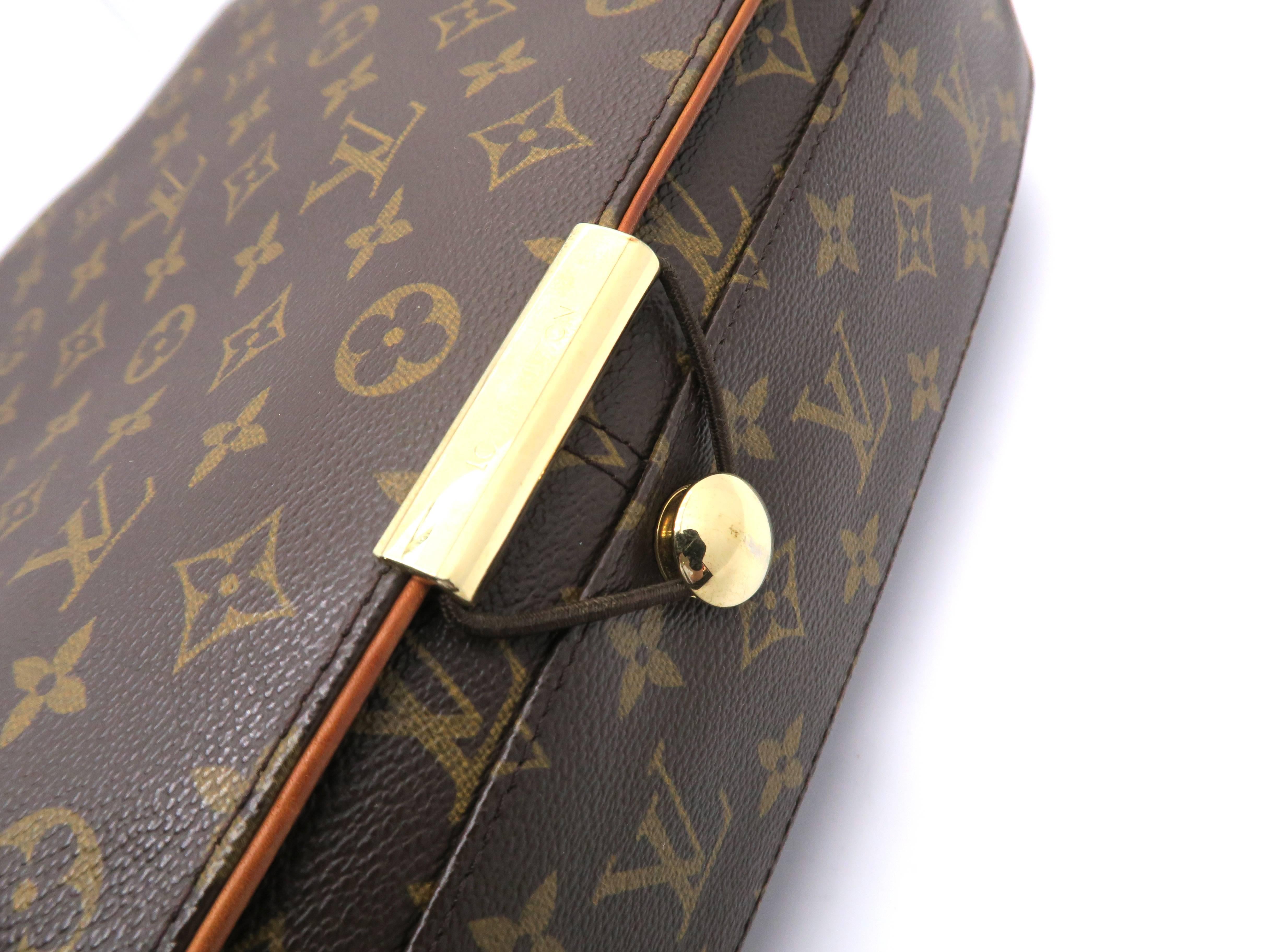 Louis Vuitton Abbeses Brown Monogram Canvas Shoulder Bag 4