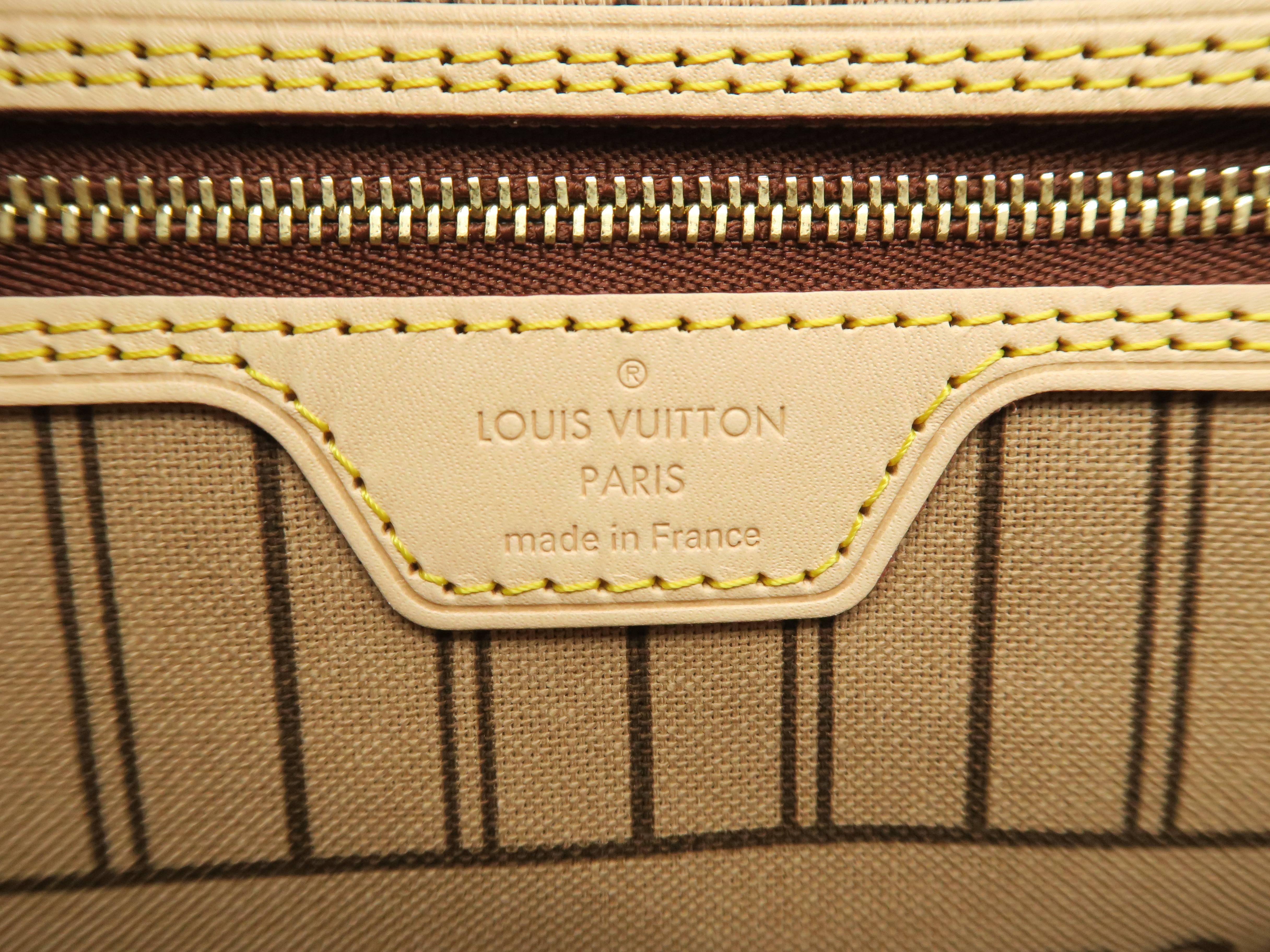 Louis Vuitton Neverfull MM Brown Monogram Canvas Shoulder Bag 5