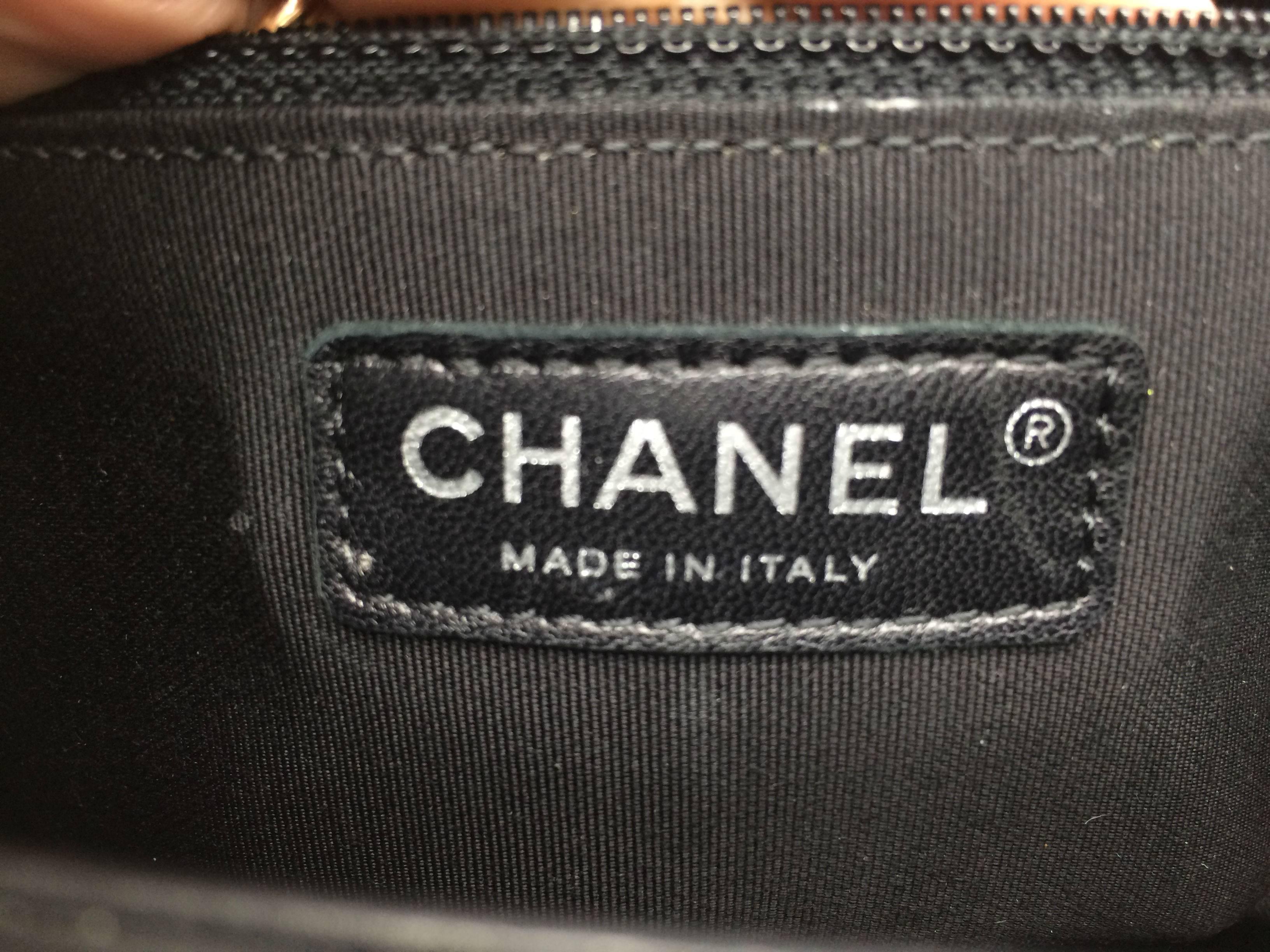 Chanel Black Quilting Calfskin Leather Silver Metal Chain Shoulder Bag 6