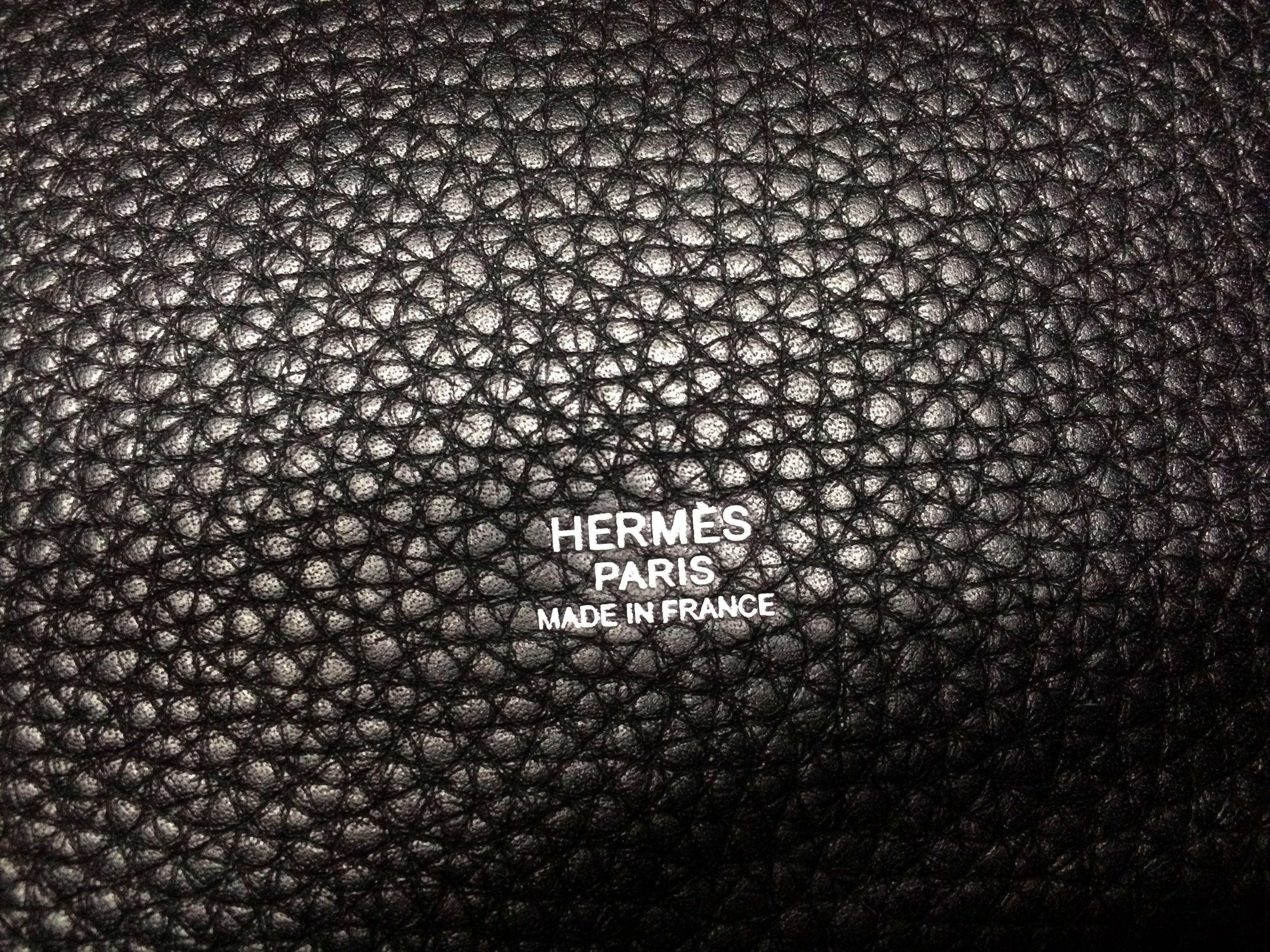 Hermes Picotin PM Cafe/ Black Taurillon Clemence Tote Bag 6