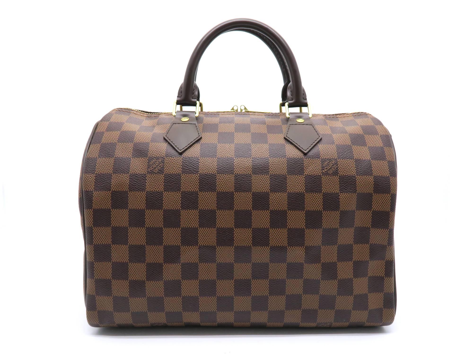 Louis Vuitton Speedy 30 Bandouliere Brown Damier Satchel Bag In New Condition In Kowloon, HK