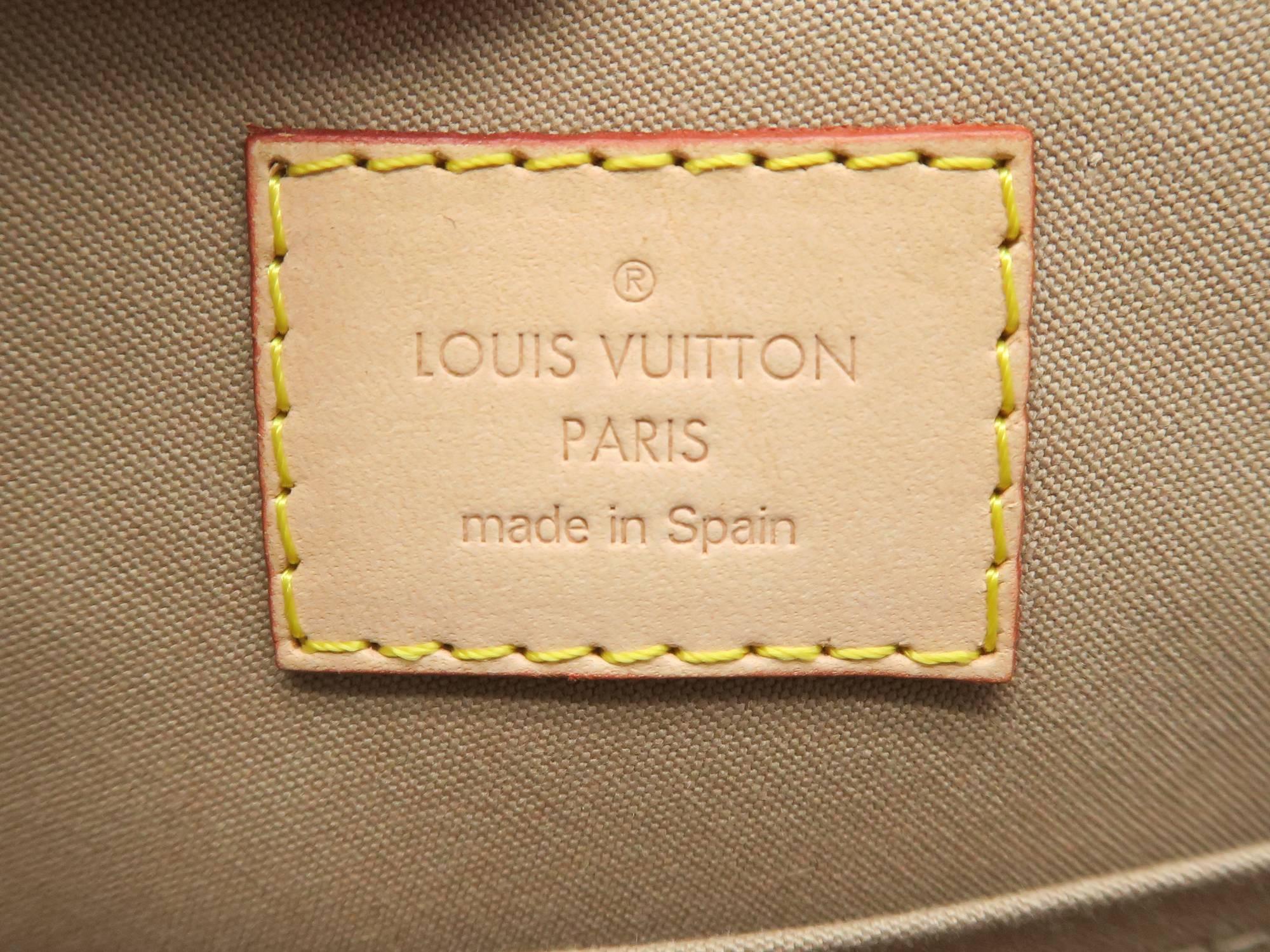 Louis Vuitton Alma BB Copper Vernis Satchel Bag For Sale 5