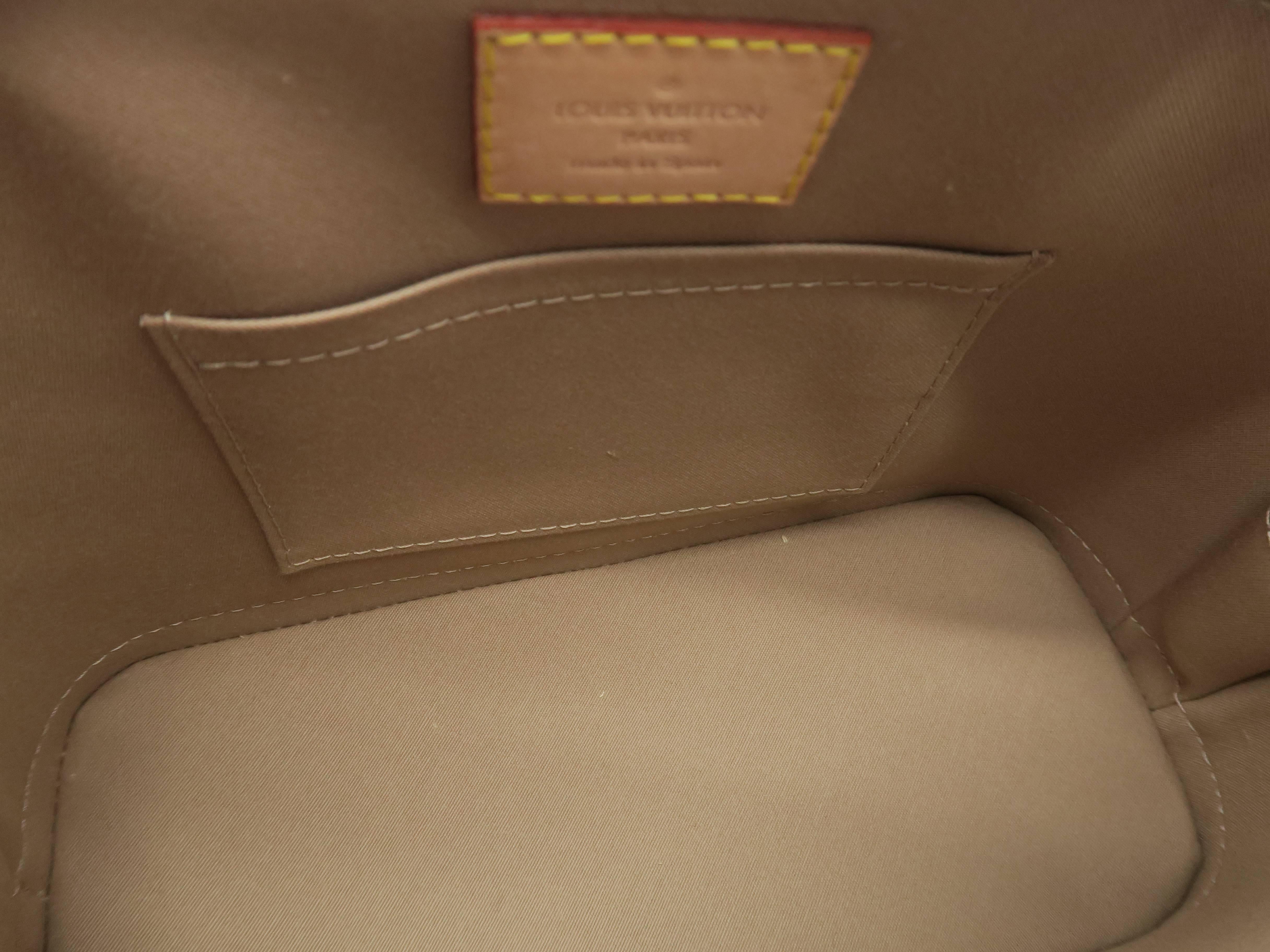 Louis Vuitton Alma BB Copper Vernis Satchel Bag For Sale 1