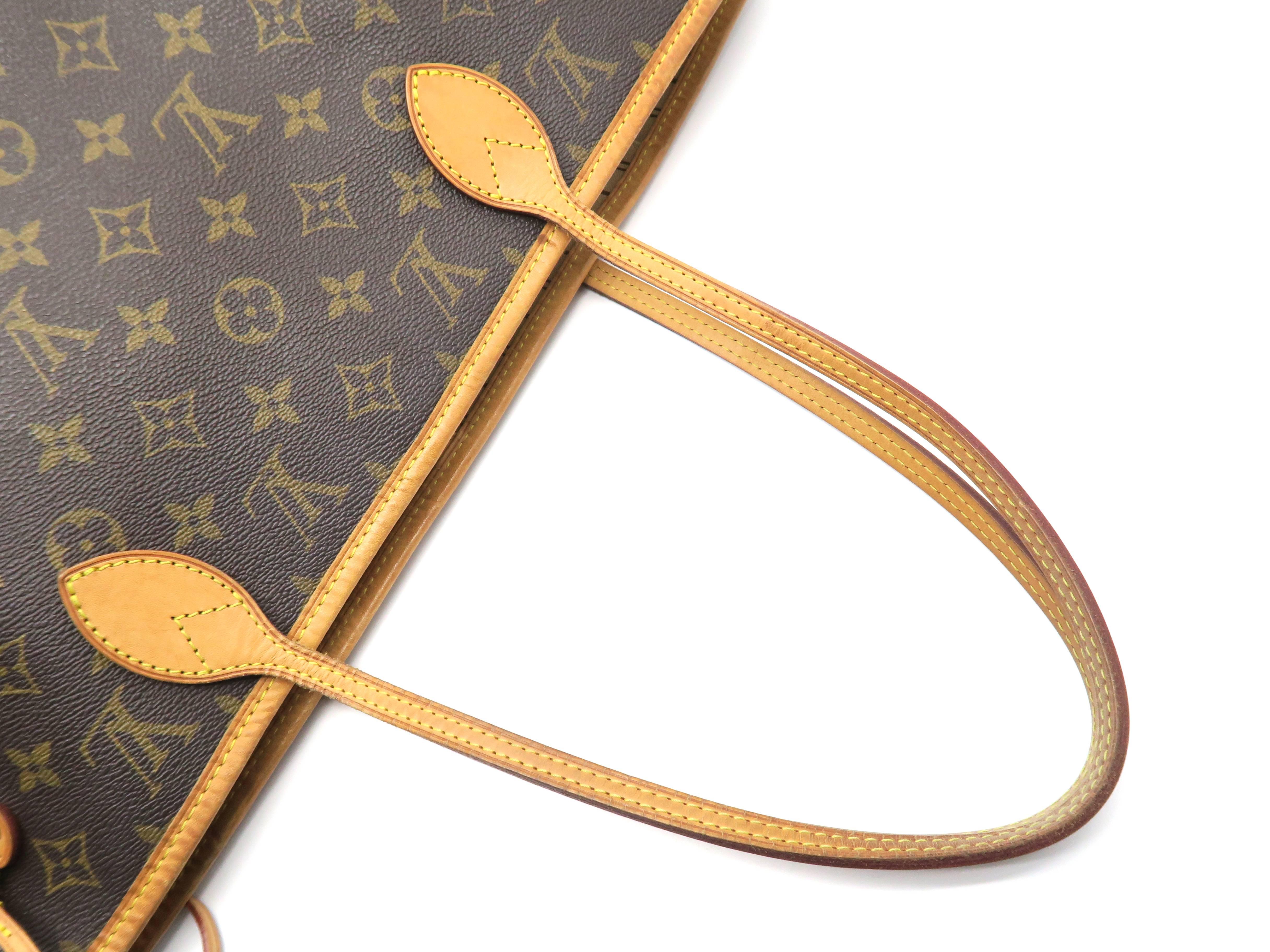 Louis Vuitton Neverfull MM Brown Monogram Shoulder Bag 1