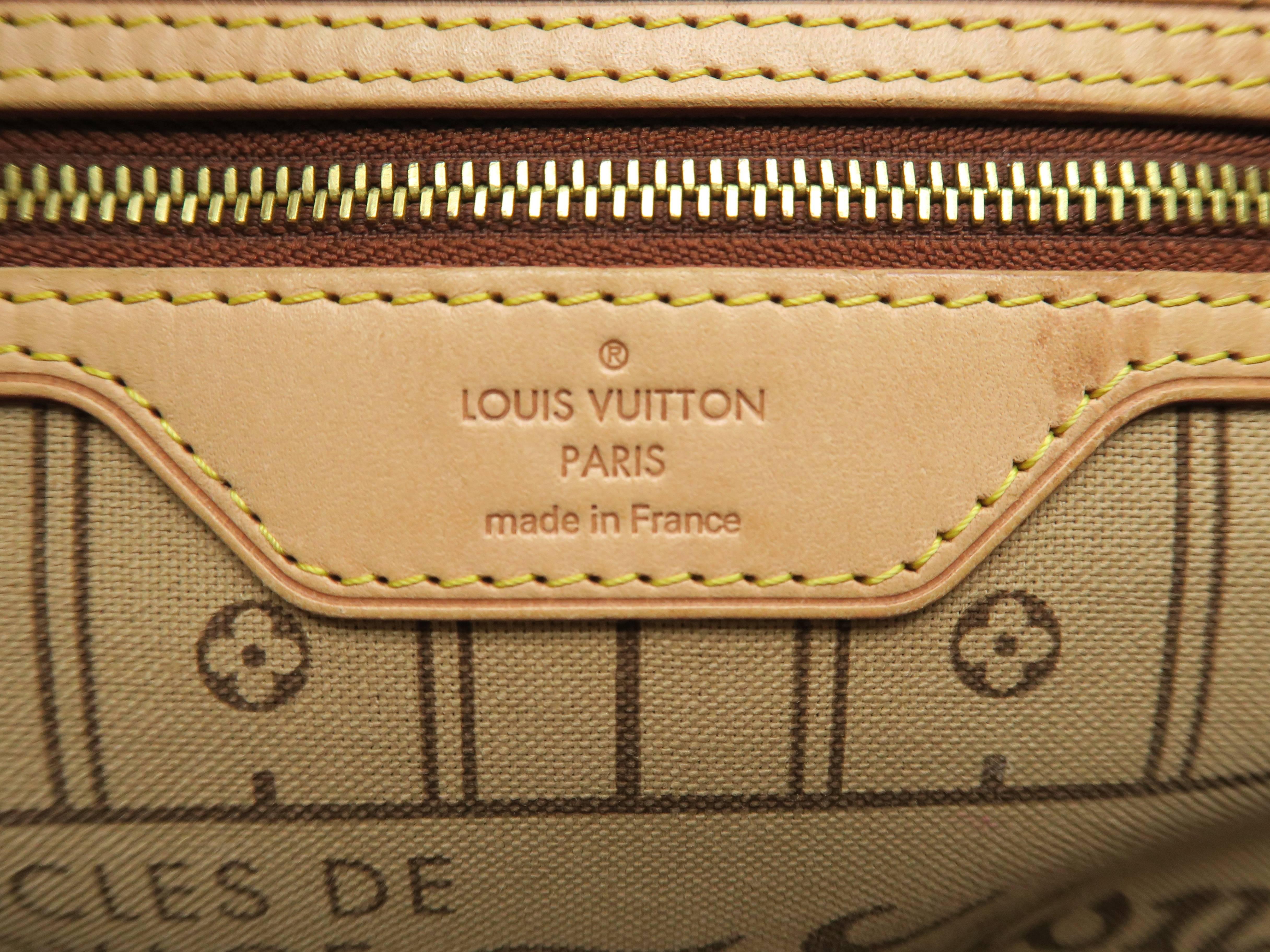Louis Vuitton Neverfull MM Brown Monogram Shoulder Bag 4