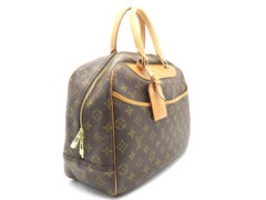 Louis Vuitton Deauville Brown Monogram Canvas Handbag