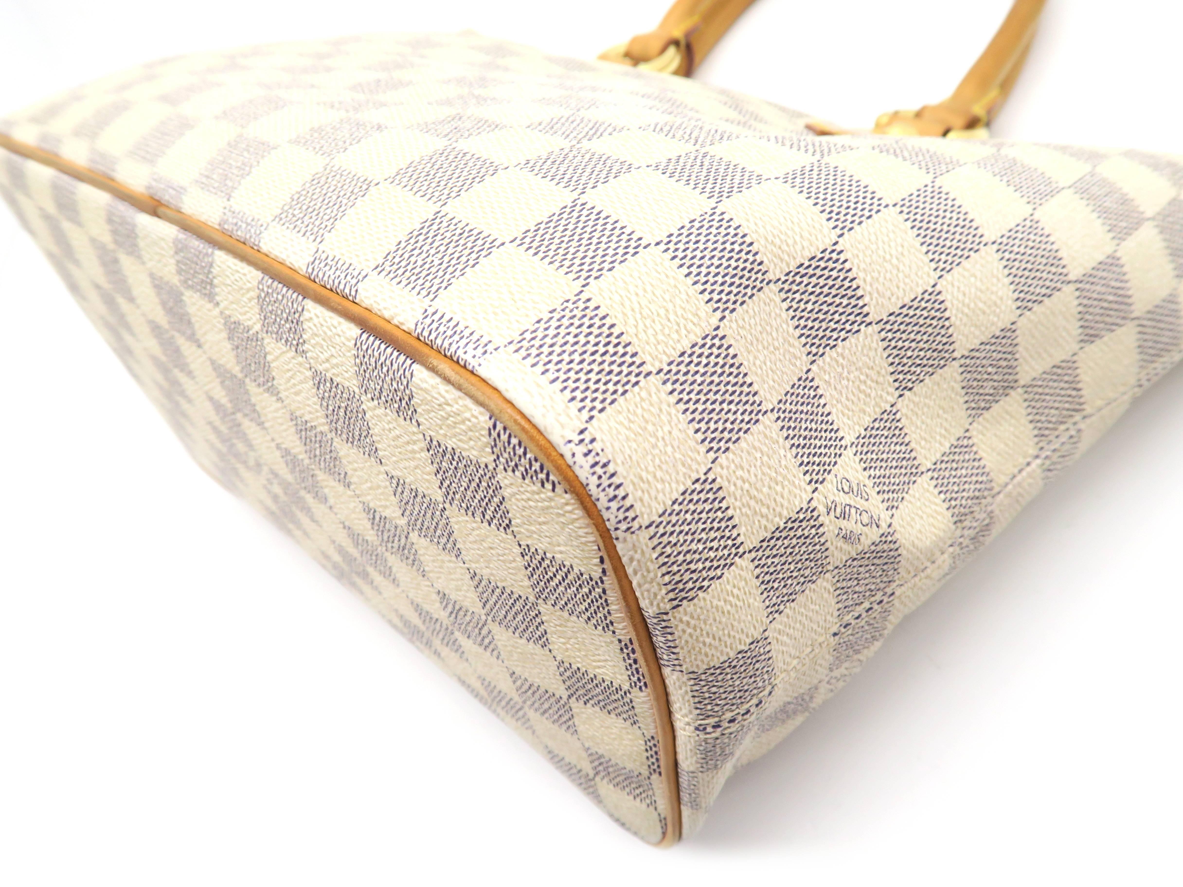 Louis Vuitton Saleya PM White Damier Azur Tote Bag 4