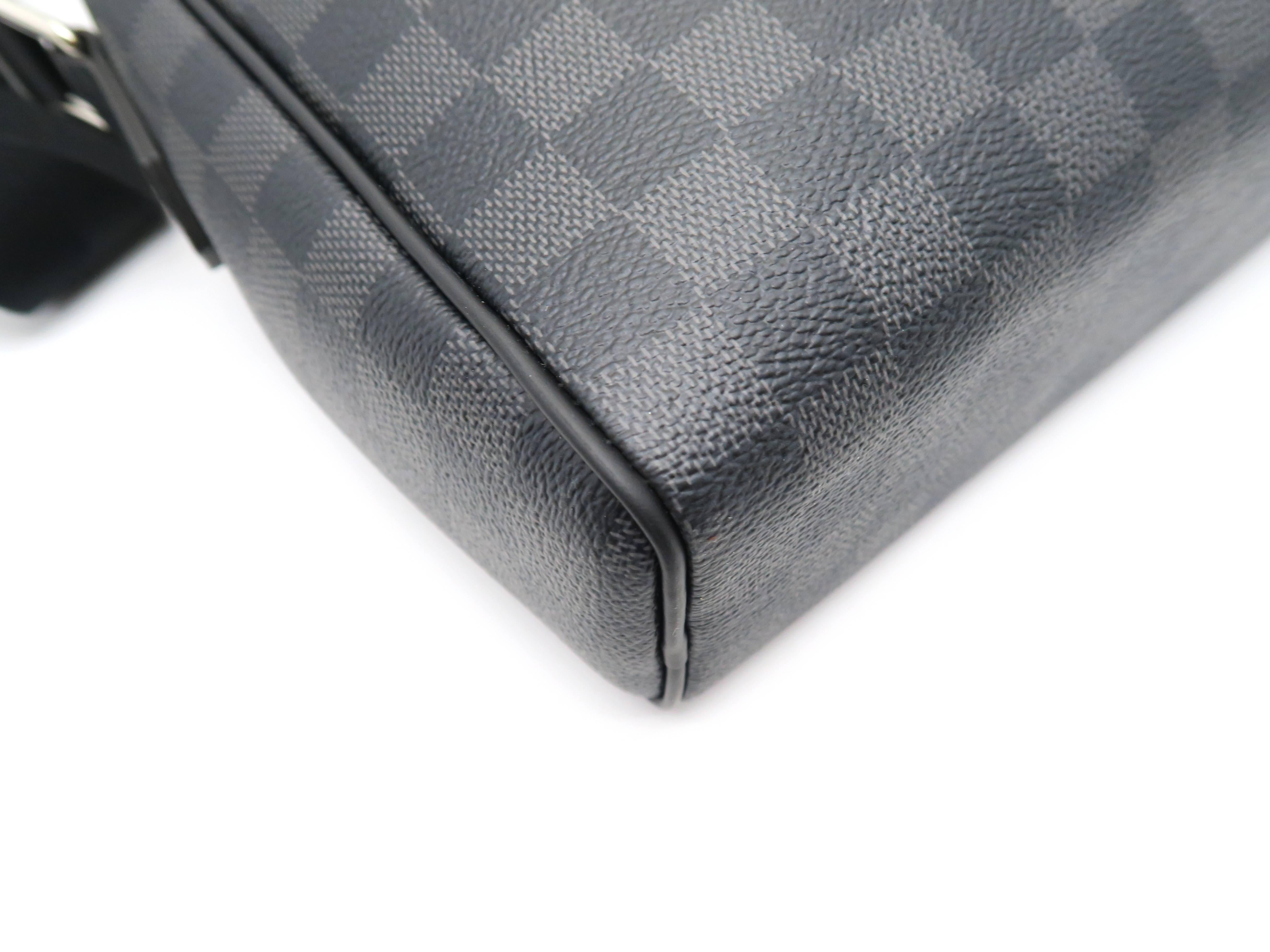Louis Vuitton Dayton Reporter Black Damier Graphite Shoulder Bag 1