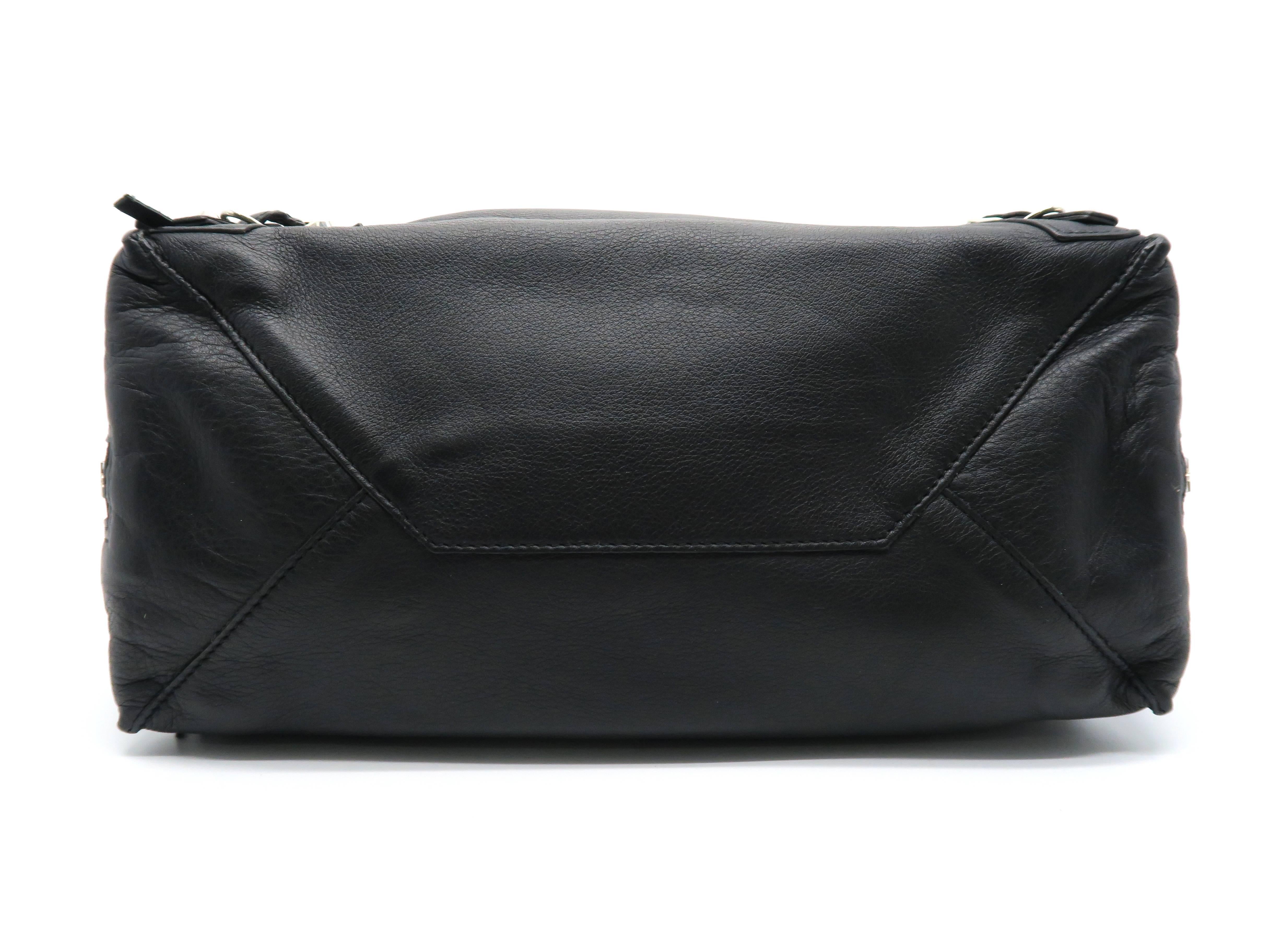 Women's Balenciaga Papier Zip Around Black Calfskin Leather Tote Bag For Sale